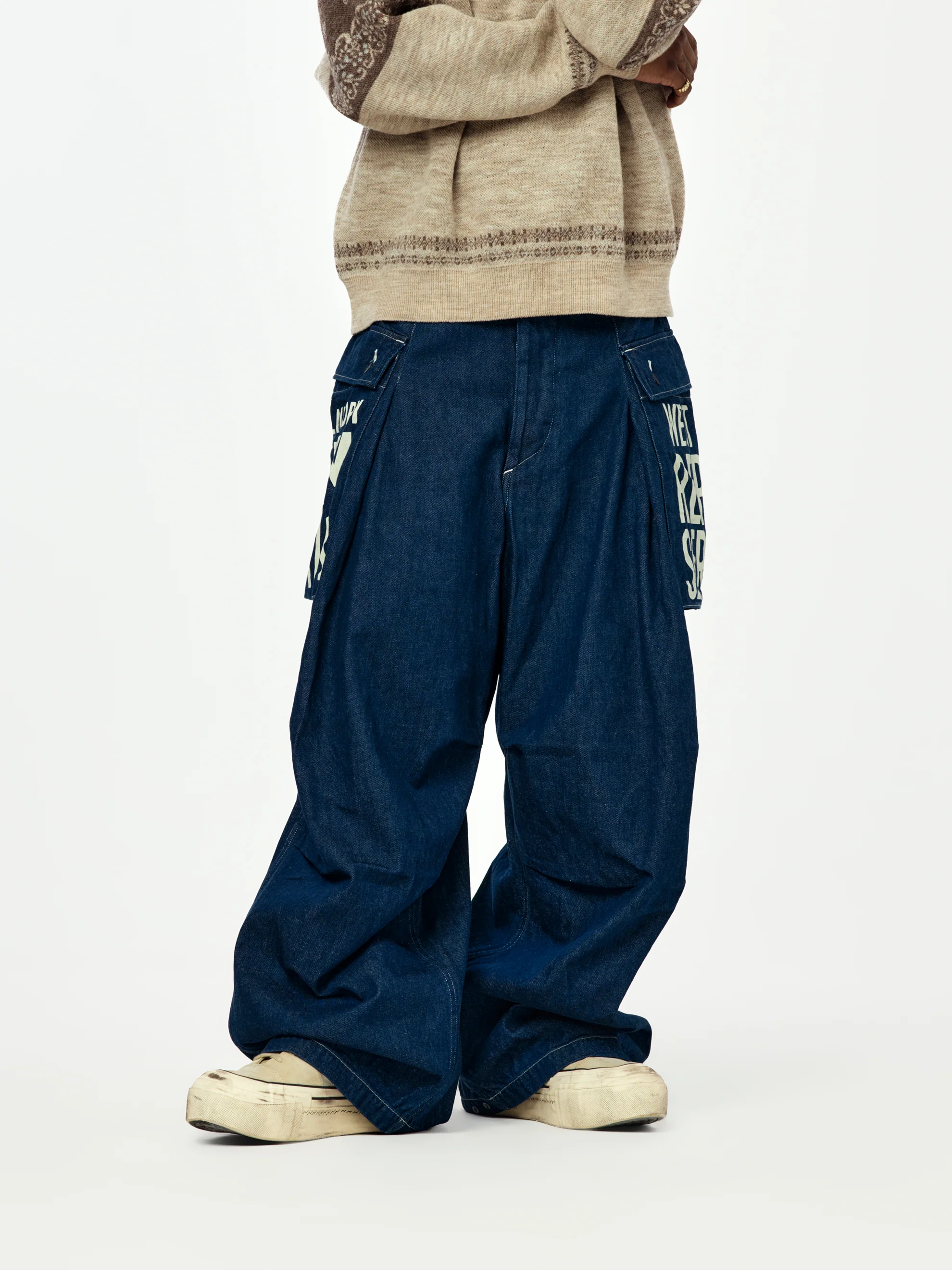 11.5oz Denim JUMBO MONKEY Pants (FACTORY-REPAIR & Embroidery)
