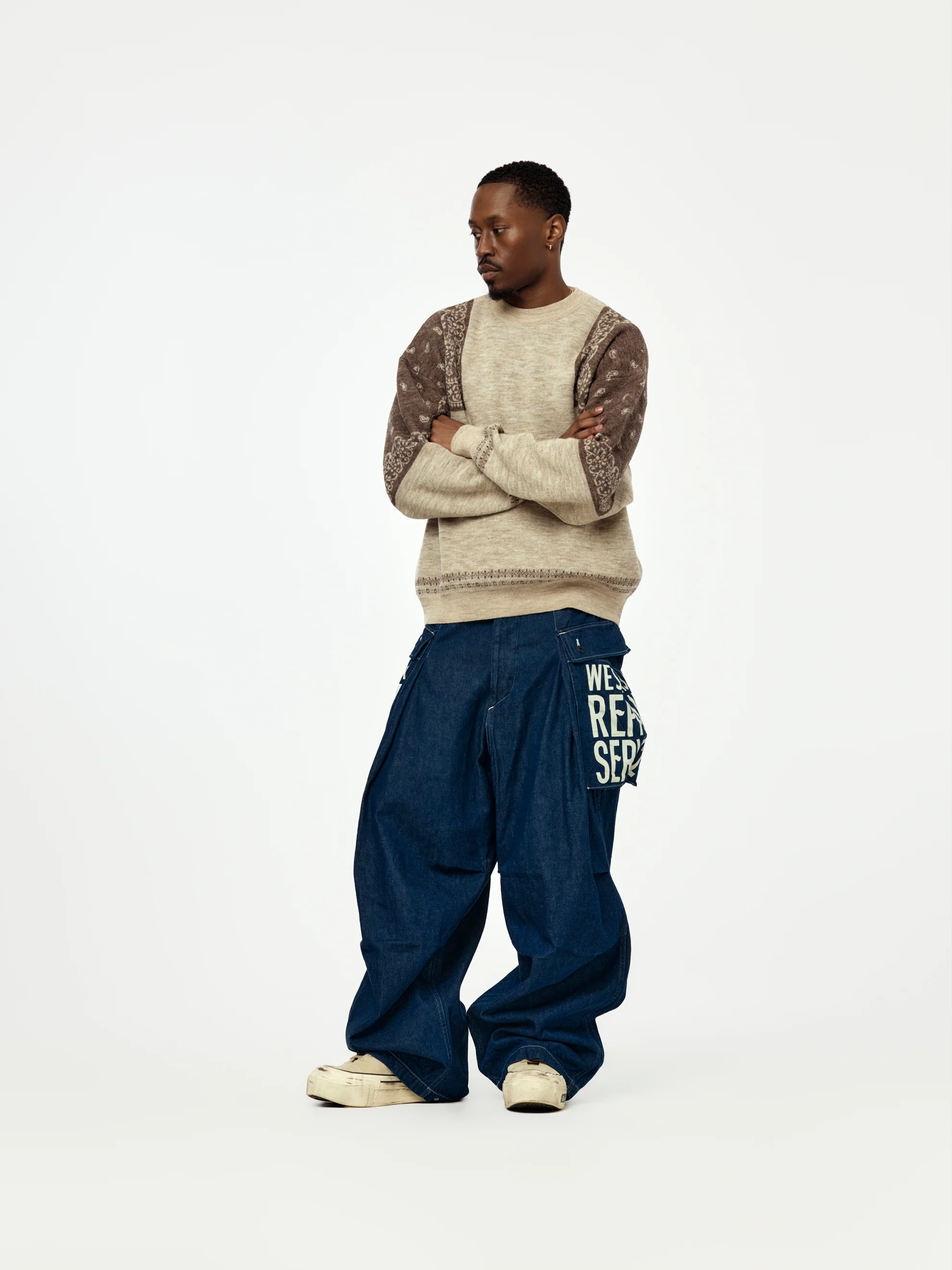 11.5oz Denim JUMBO MONKEY Pants (FACTORY-REPAIR & Embroidery) - Image 4