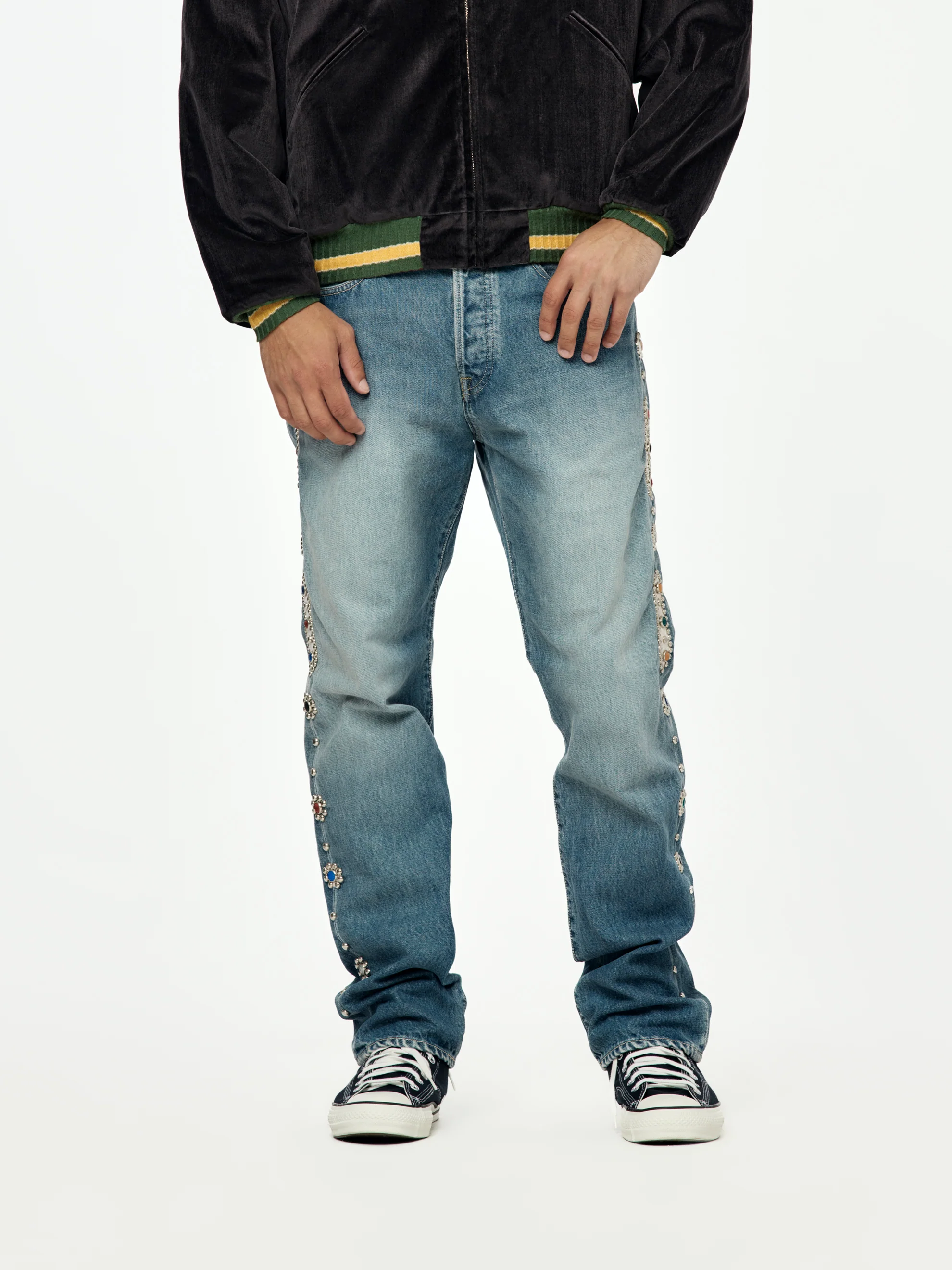 14oz Denim 5p MONKEY CISCO (STUDS)