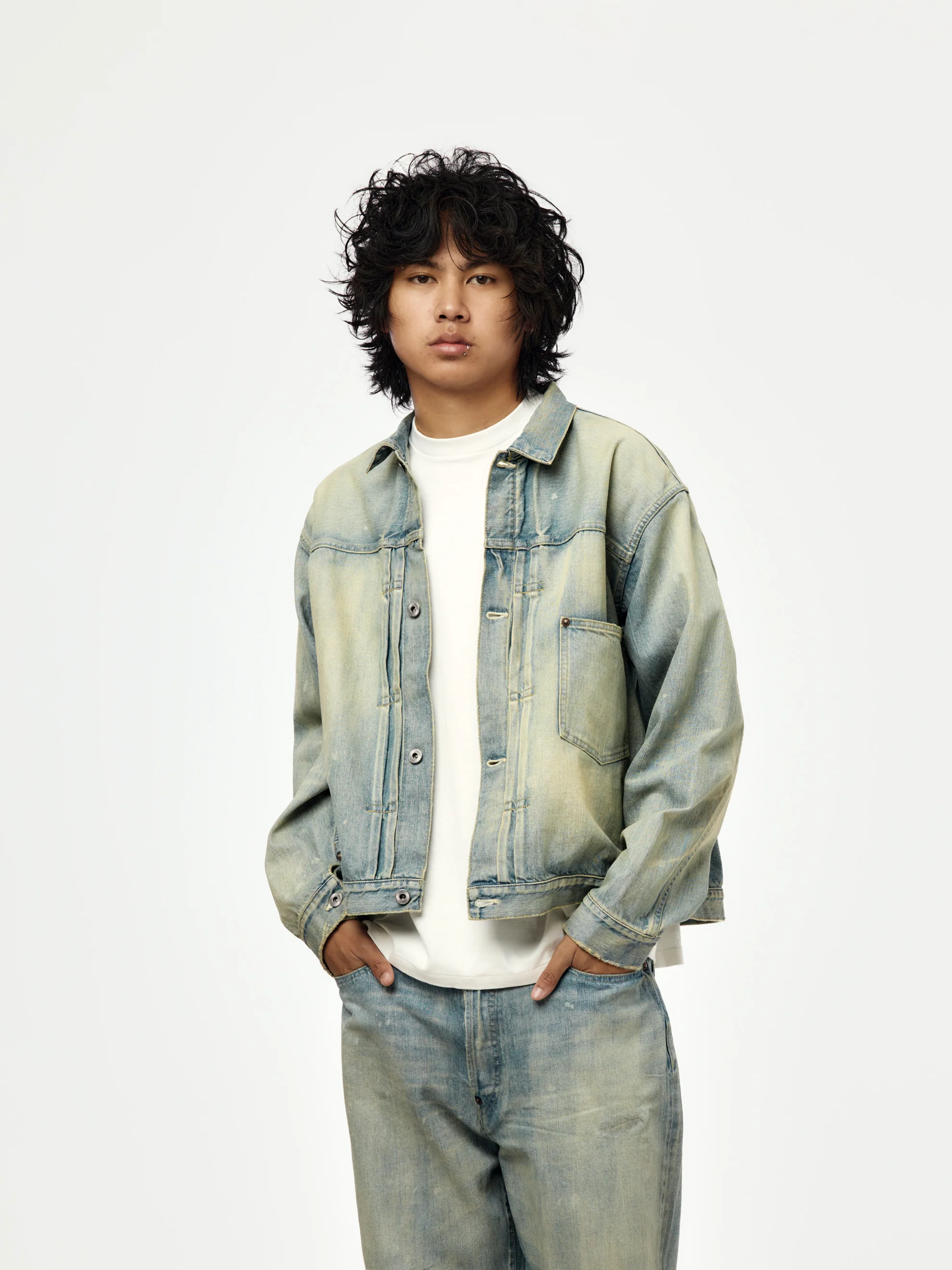 1st Type Denim Jacket (BLEACH) (SIS)