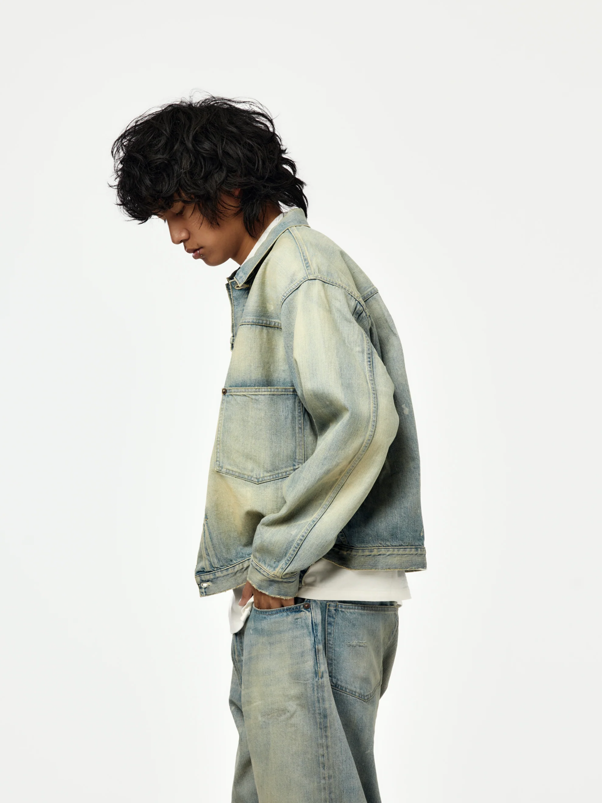 1st Type Denim Jacket (BLEACH) (SIS) - Image 2