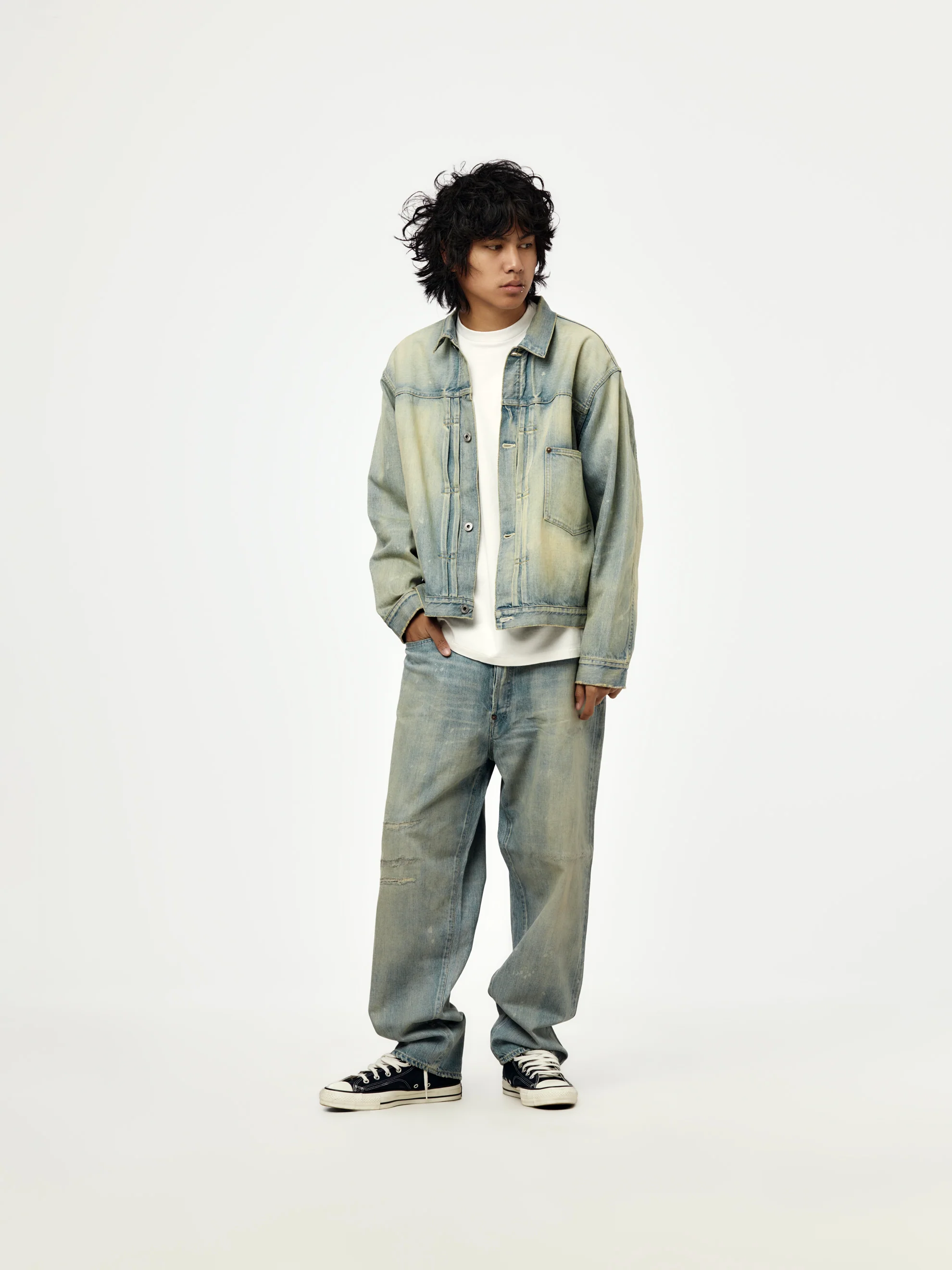 1st Type Denim Jacket (BLEACH) (SIS) - Image 4