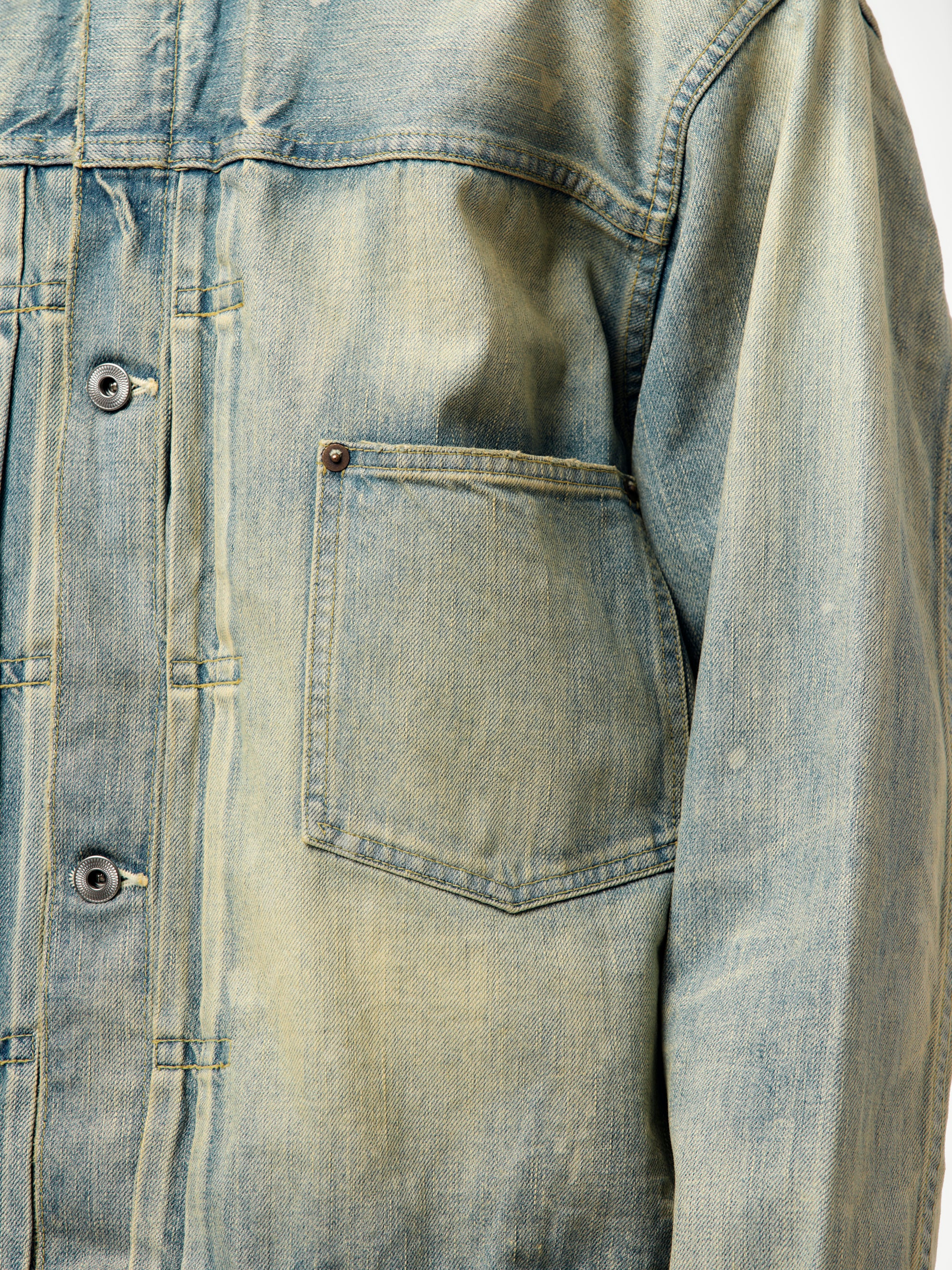 1st Type Denim Jacket (BLEACH) (SIS) - Image 6