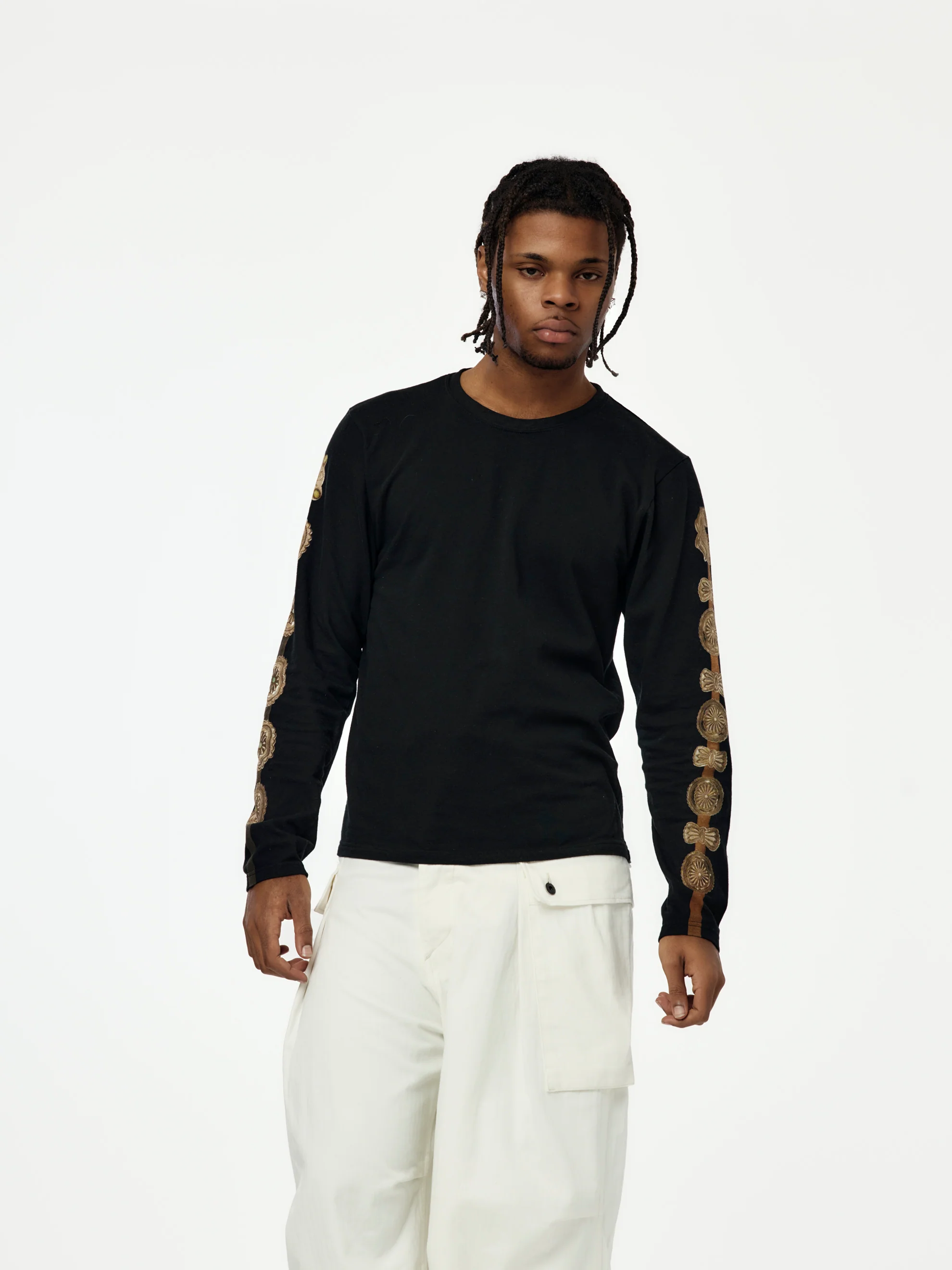 20/- Jersey Long Sleeve Tee (Concho Belt Sleeve)