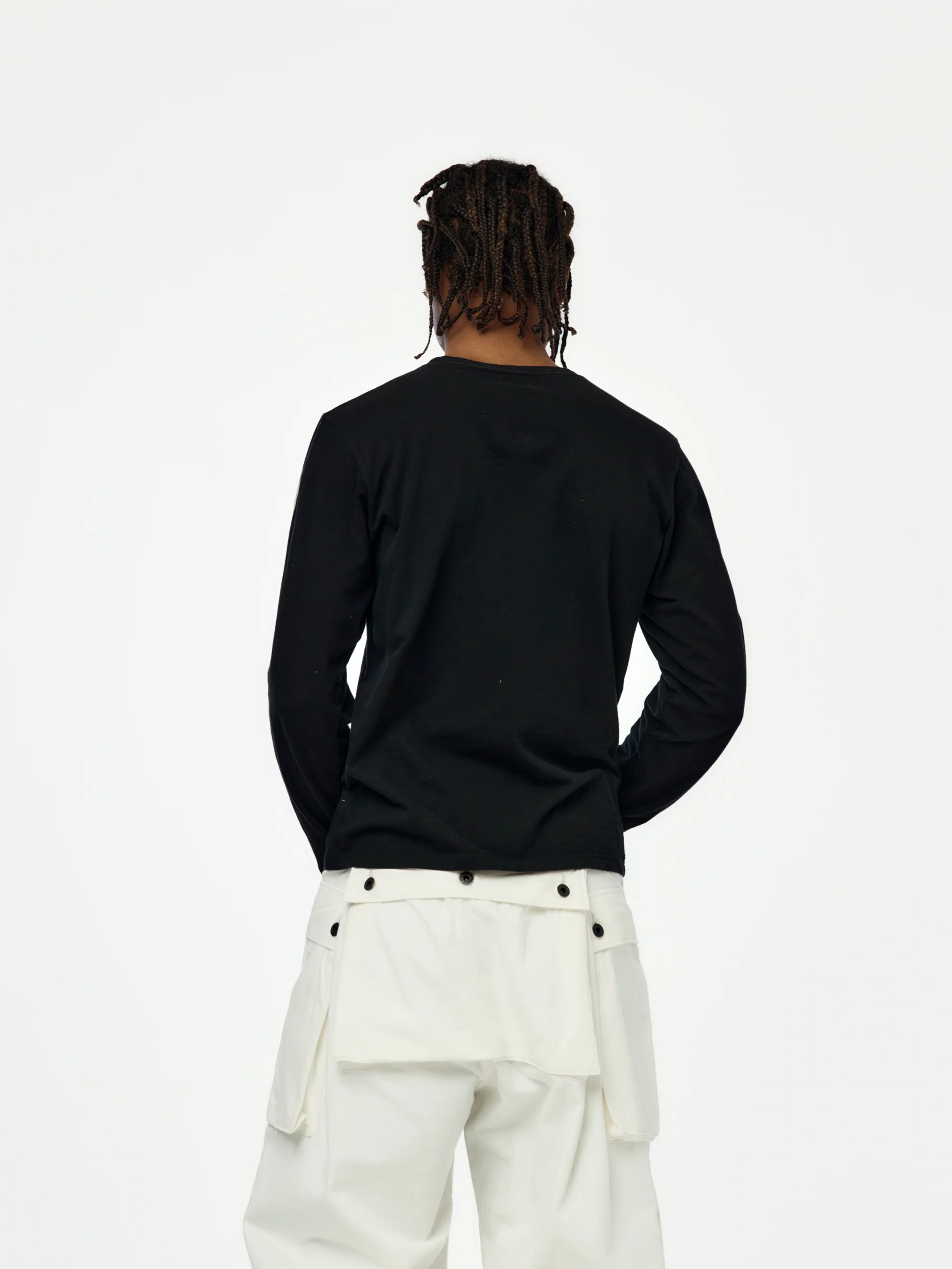 20/- Jersey Long Sleeve Tee (Concho Belt Sleeve) - Image 3