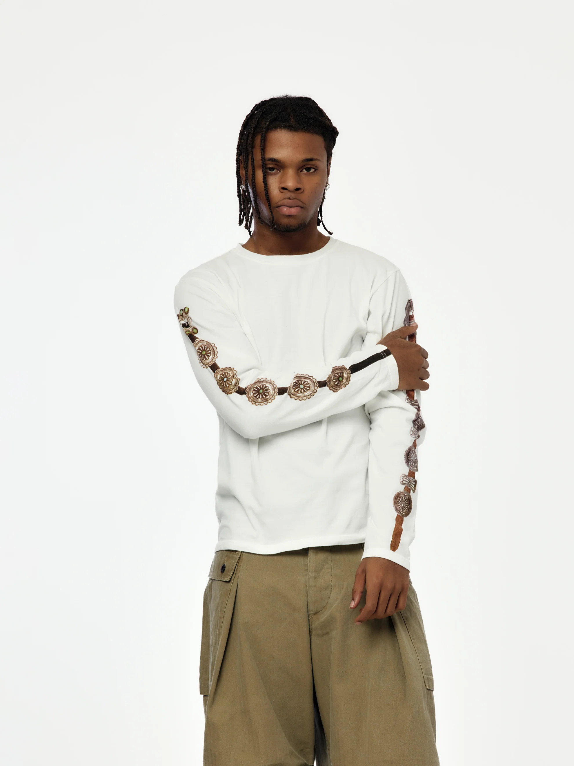 20/- Jersey Long Sleeve Tee (Concho Belt Sleeve)