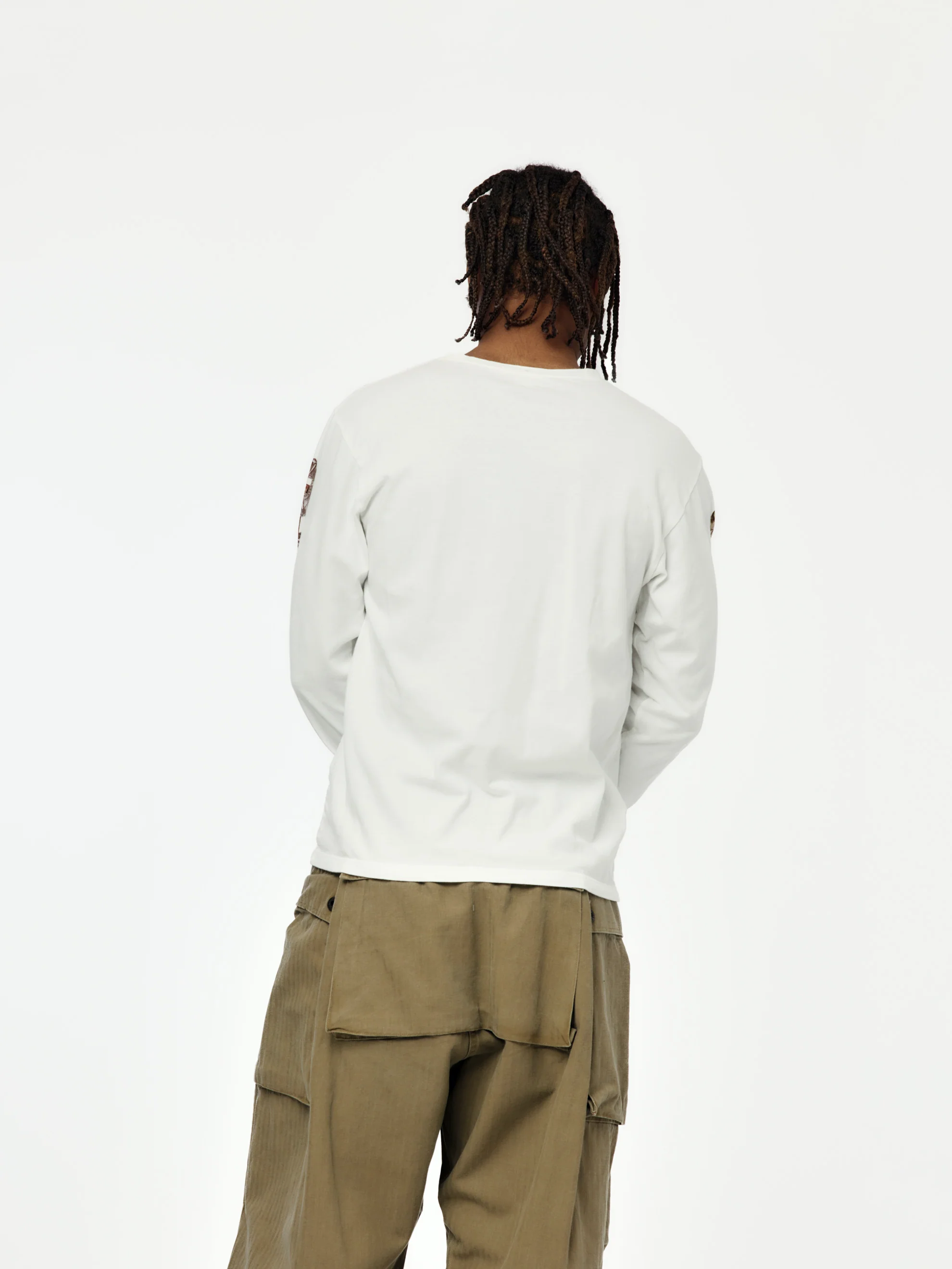 20/- Jersey Long Sleeve Tee (Concho Belt Sleeve) - Image 3