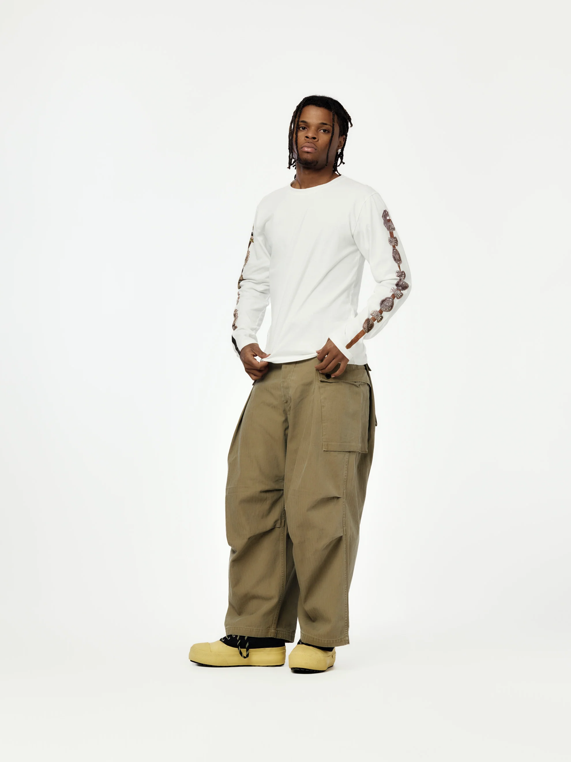 20/- Jersey Long Sleeve Tee (Concho Belt Sleeve) - Image 4