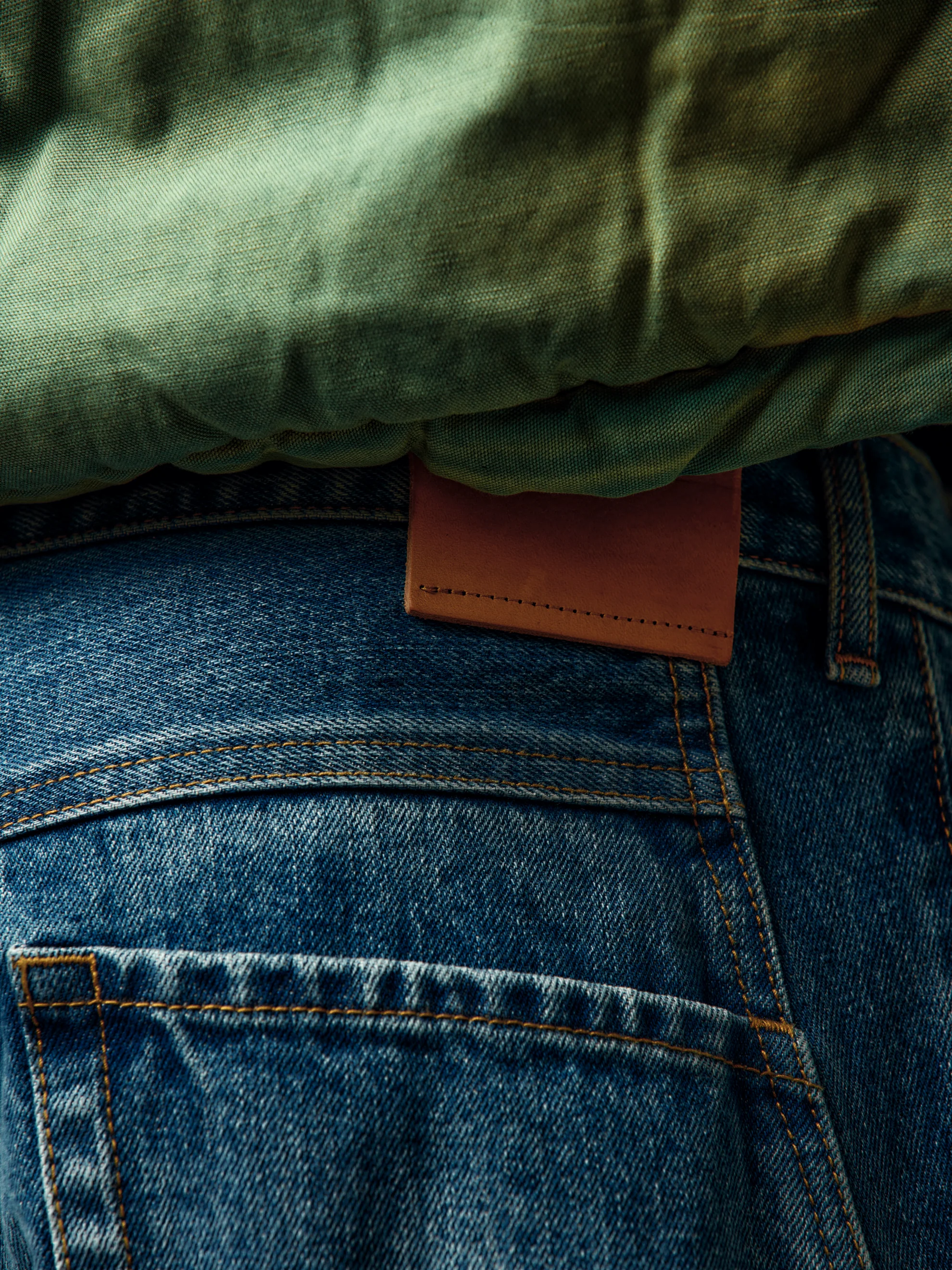 3D Cutting Denim Pants (Indigo) - Image 6