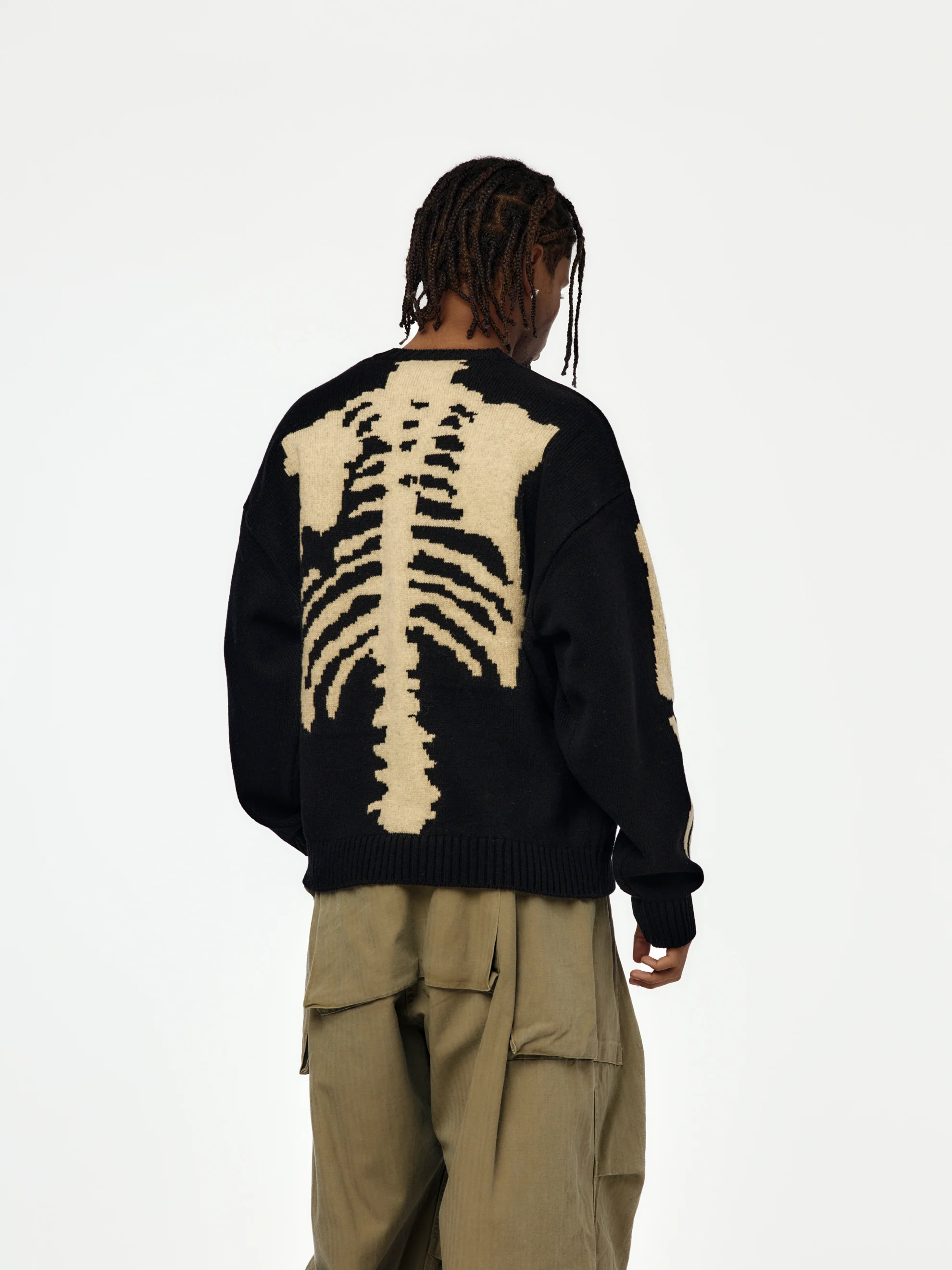 5G Wool BONE Crew Sweater