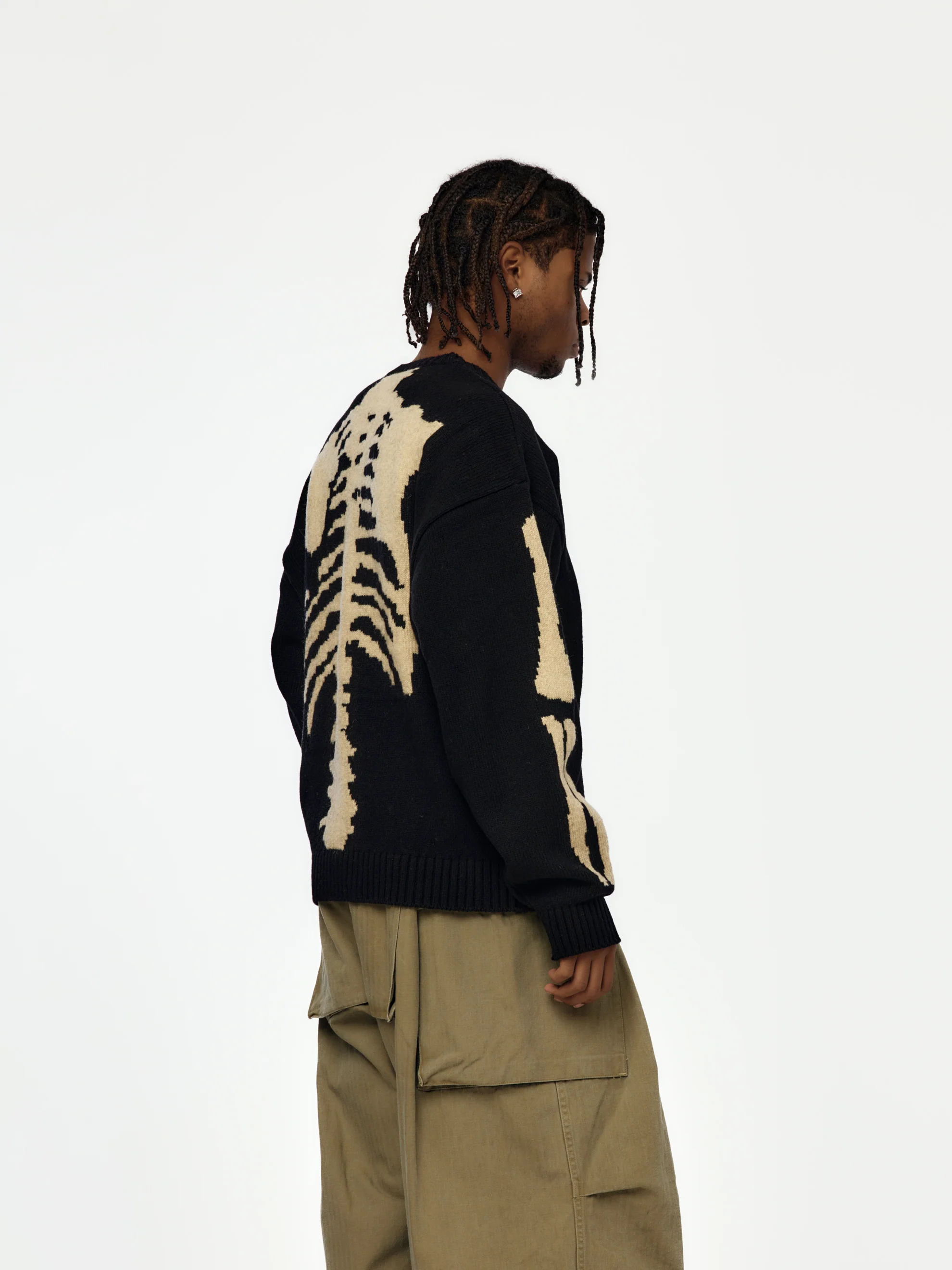 5G Wool BONE Crew Sweater - Image 4