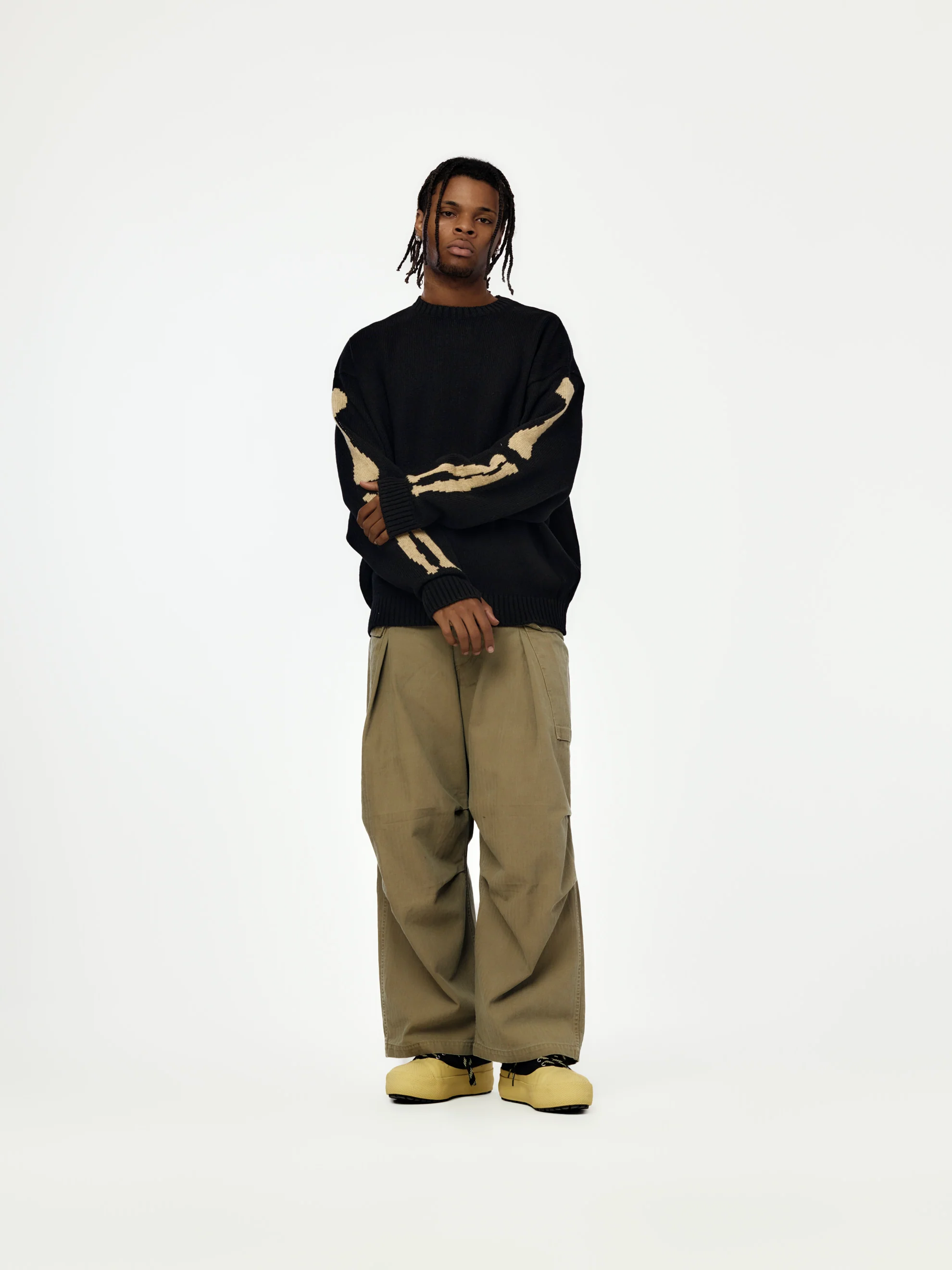 5G Wool BONE Crew Sweater - Image 5