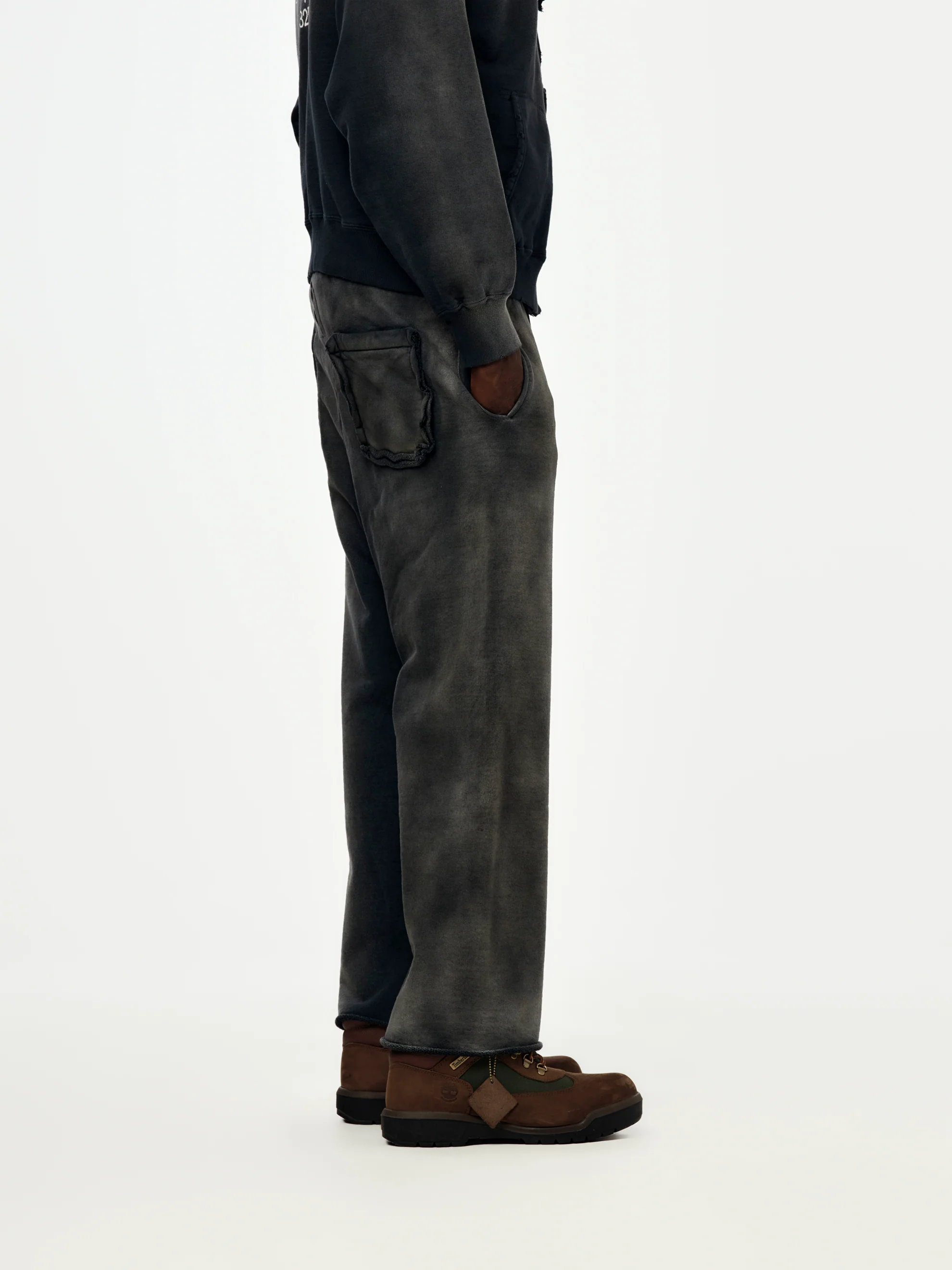 #7 Vinyl Aged Sweatpants (Black) - Image 4