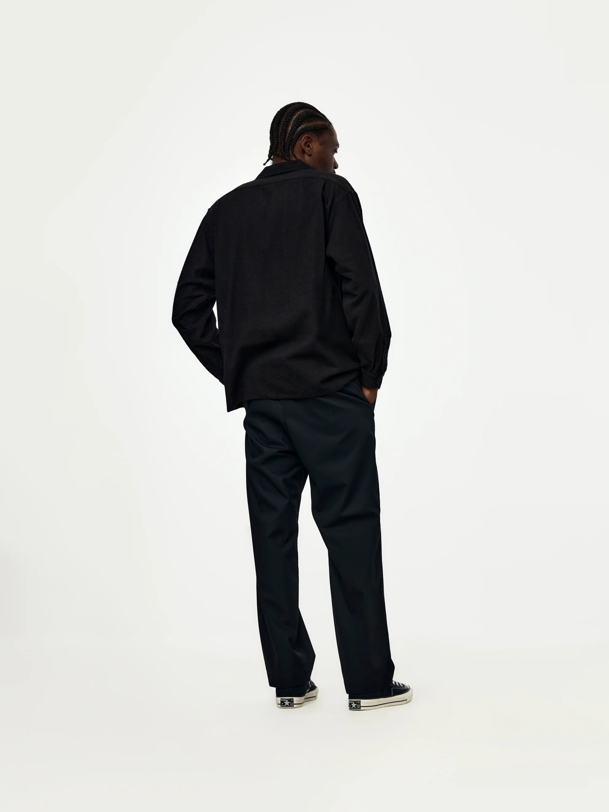 Work Chino Trousers (NAVY) (SIS) - Image 5