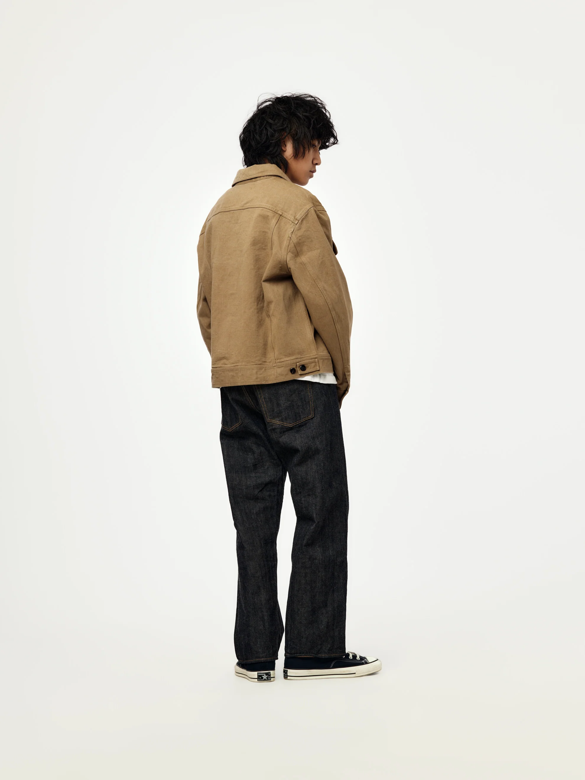 Sulphur Dyed Trucker Jacket (Washed Brown) - Image 5
