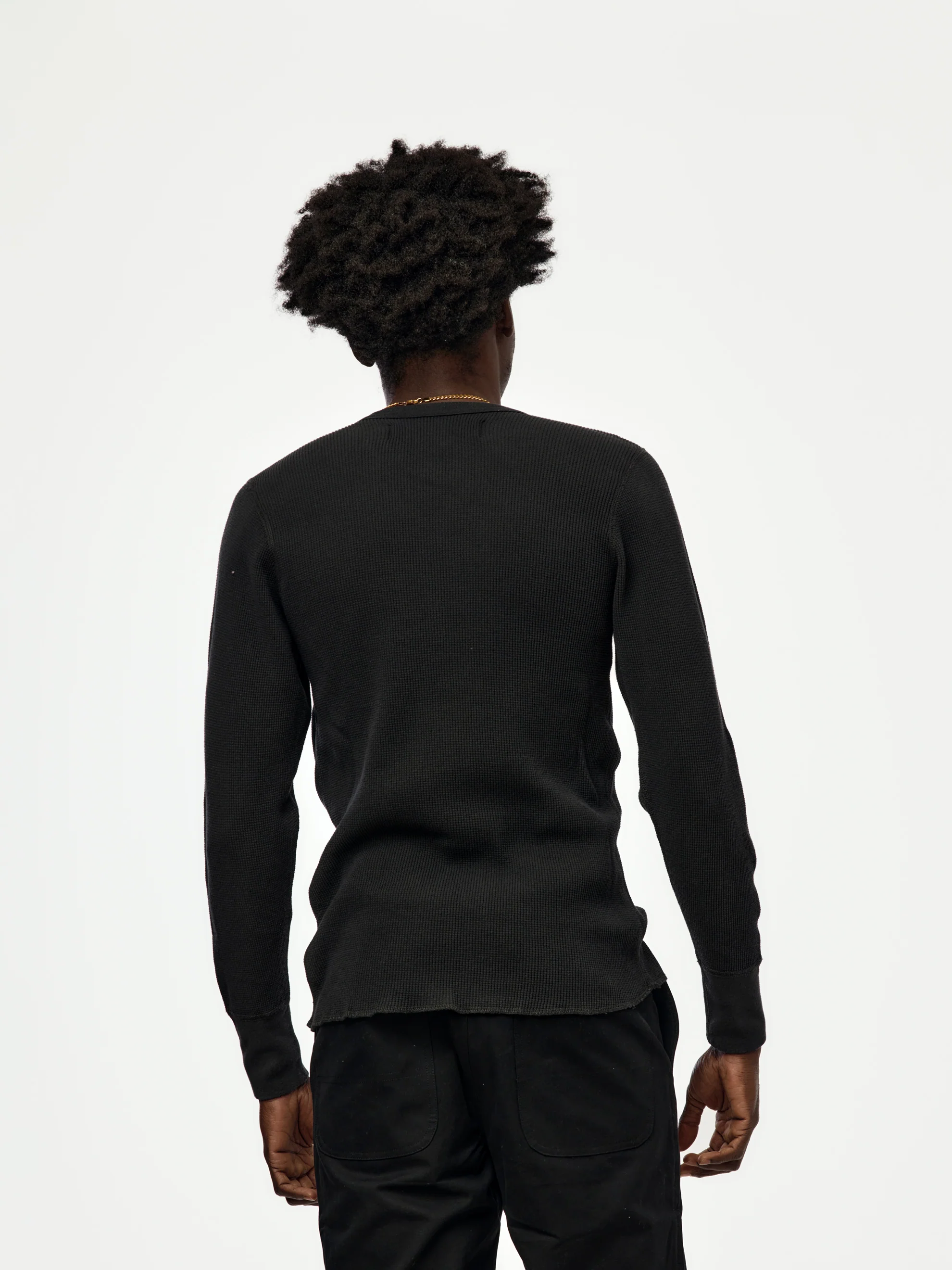 Thermal Longsleeve Shirt (Black) - Image 3