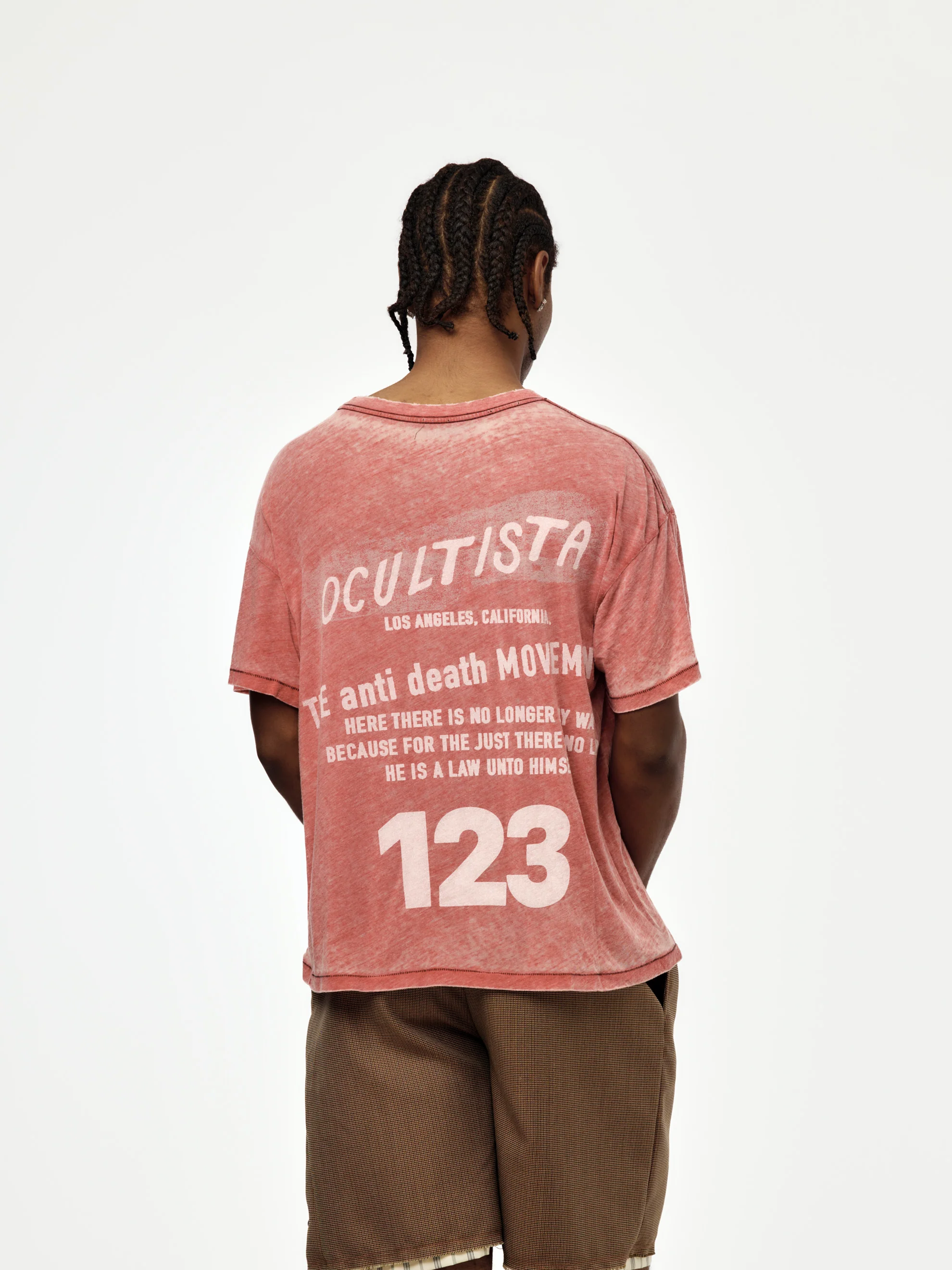 ANTI DEATH BURNOUT TEE (Red) - Image 3