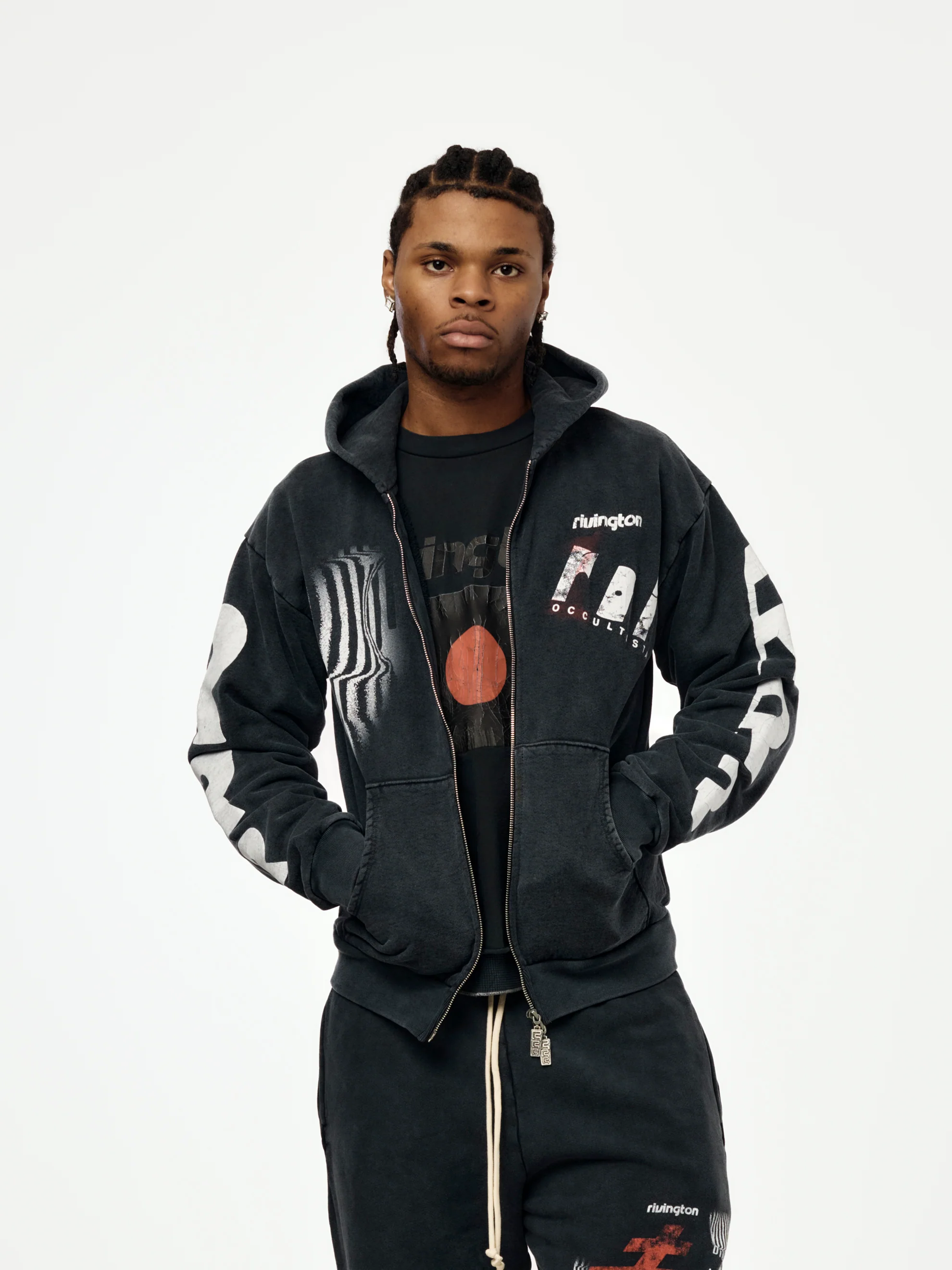 APOCRYPHA PIOUS ZIP HOODIE (Mechanic Black)