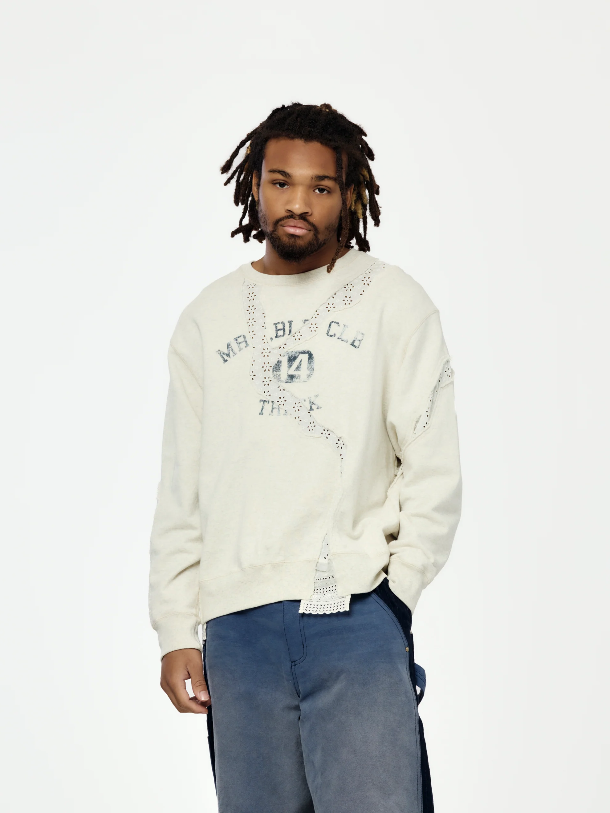 Asymmetric Sweat T-Shirt (Oatmeal)