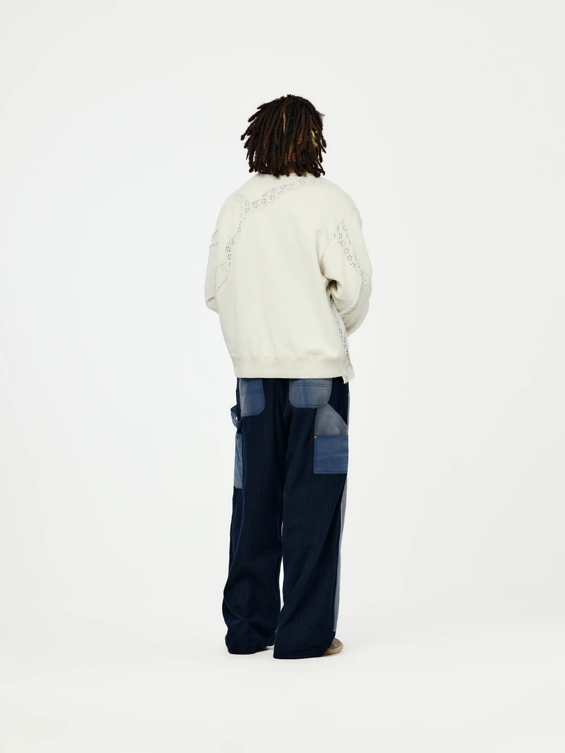 Asymmetric Sweat T-Shirt (Oatmeal) - Image 5