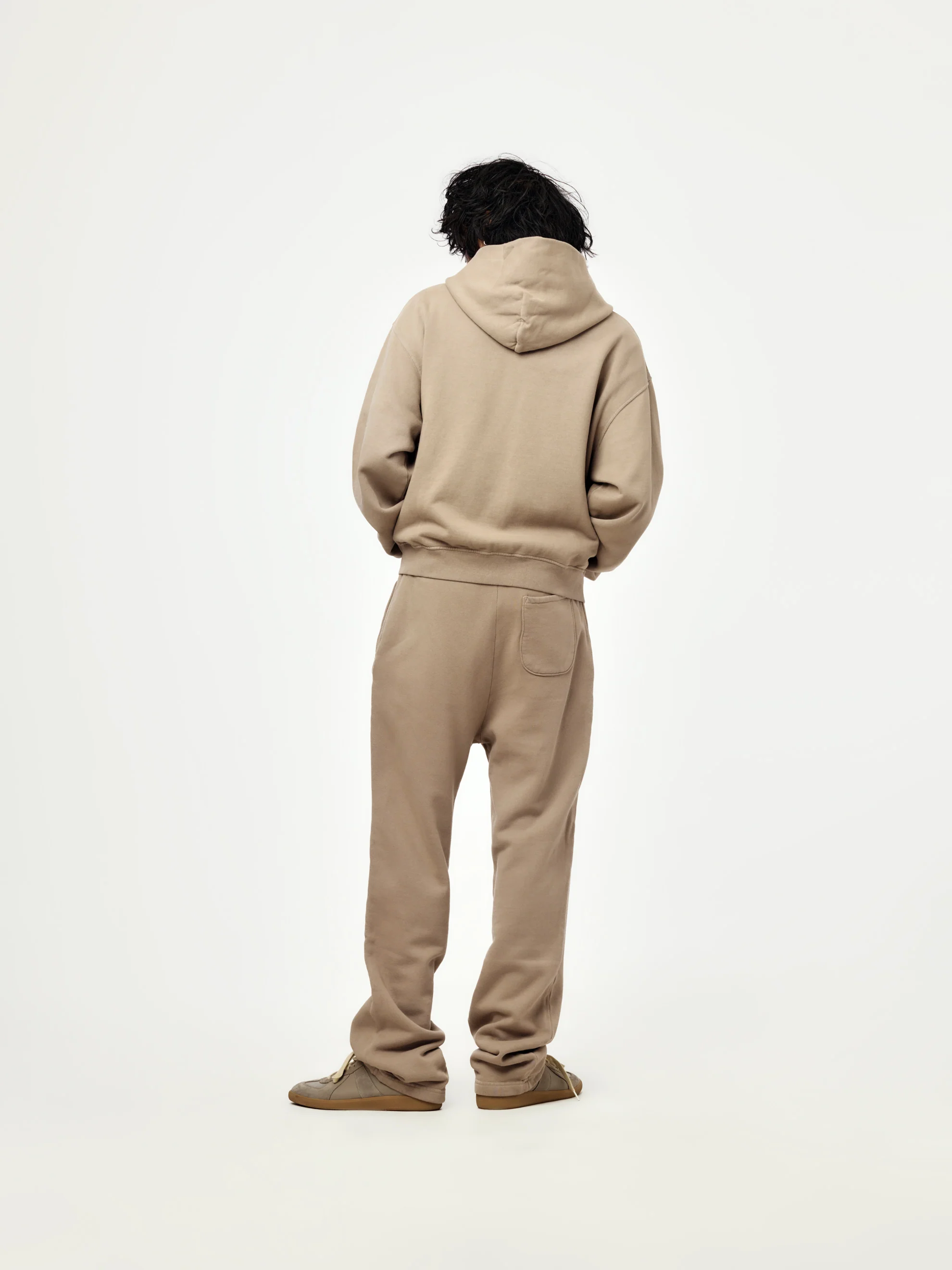baggy crop zip hoodie (dune) - Image 5
