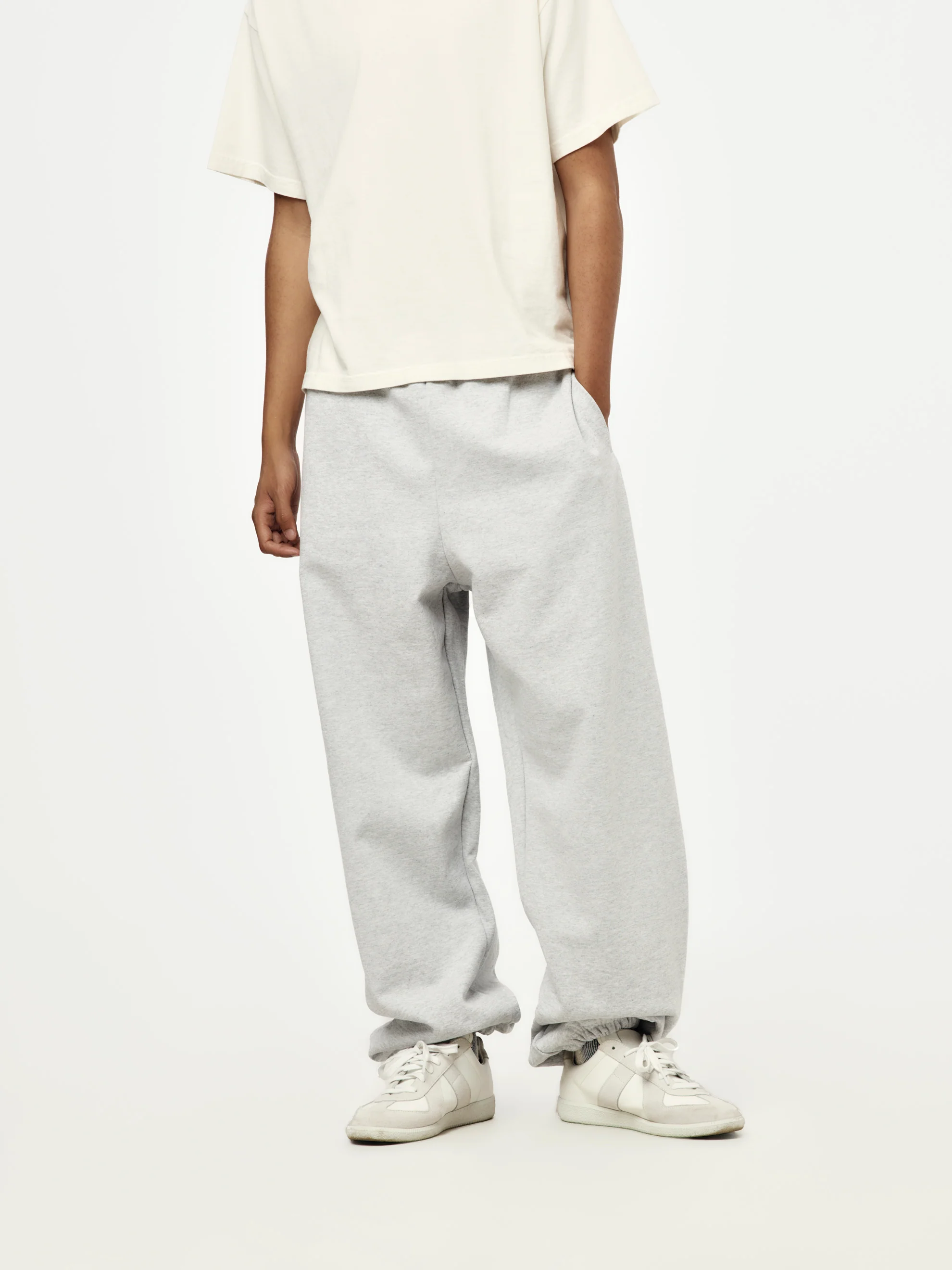 baggy jogger sweatpants (ash grey)