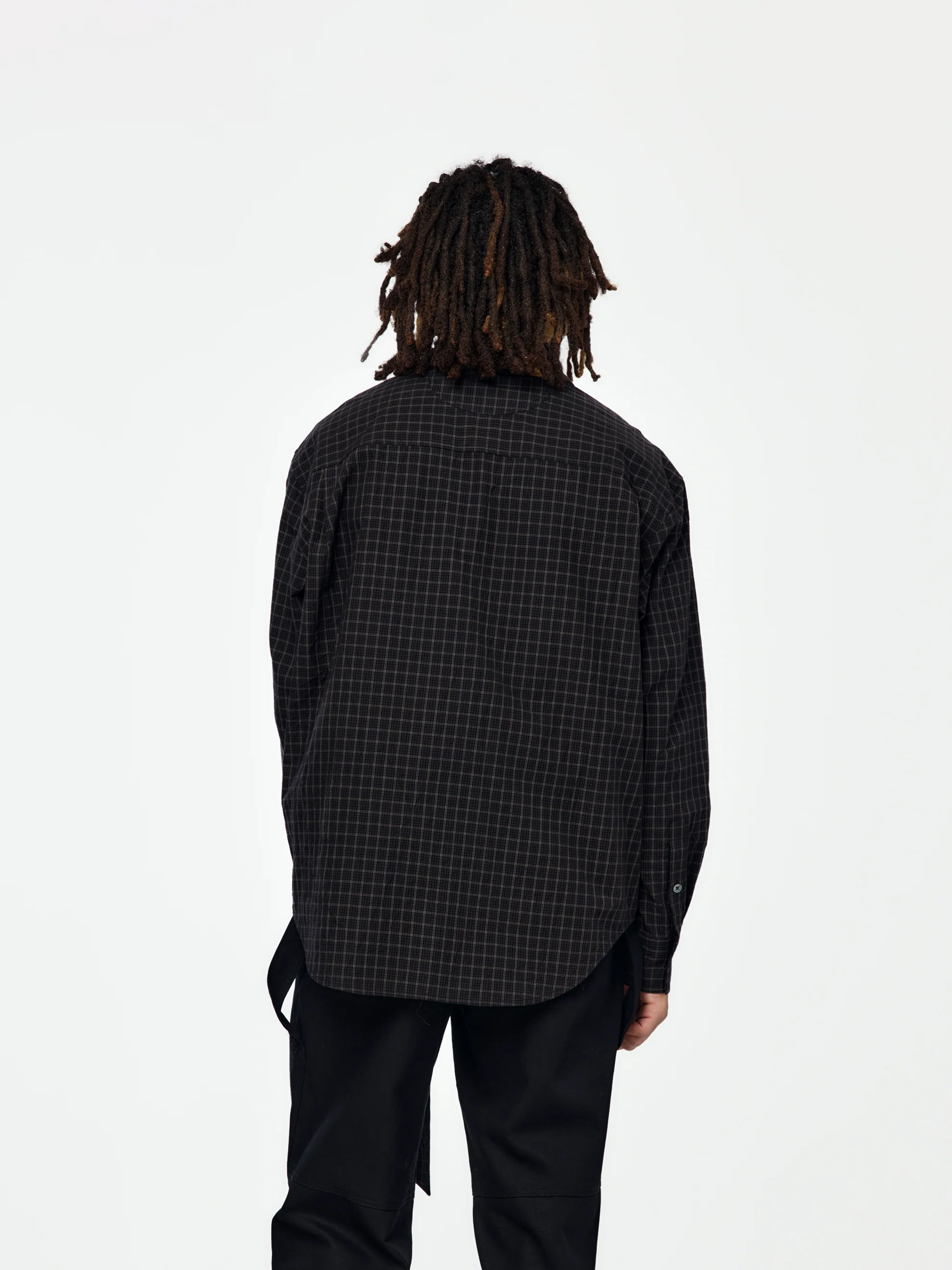 Banker Shirt (Black Plaid) - Image 3