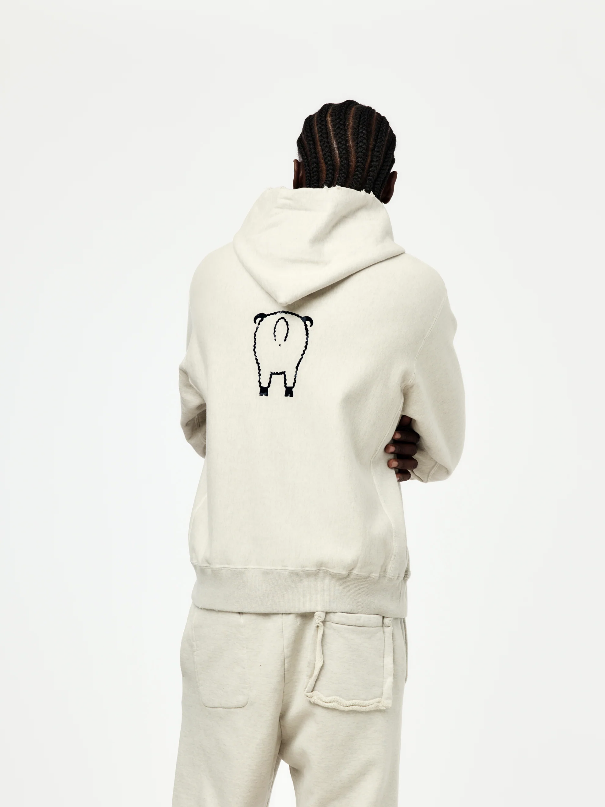 Beat Army Aged Hoodie (Oatmeal) - Image 3
