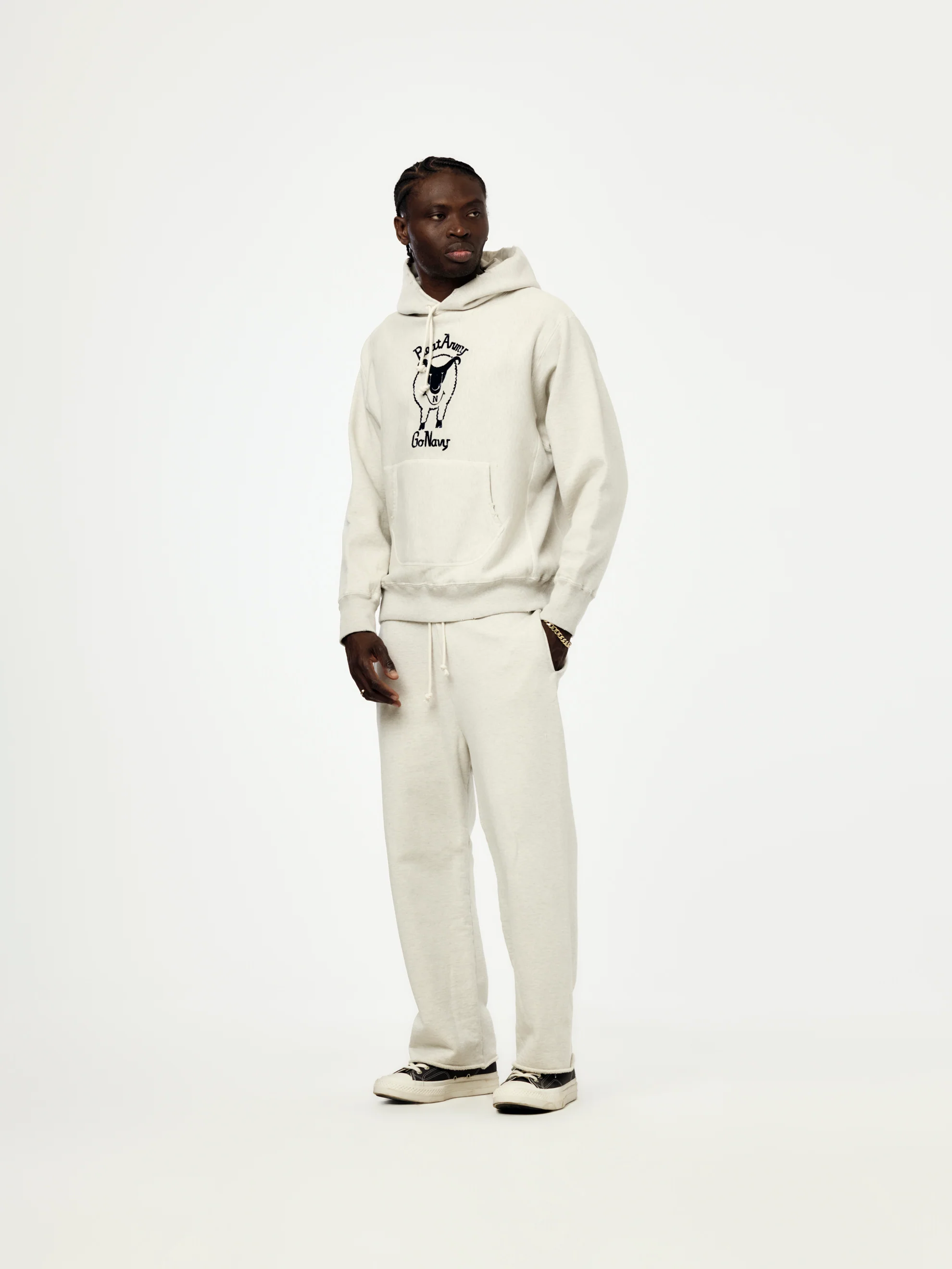 Beat Army Aged Hoodie (Oatmeal) - Image 4