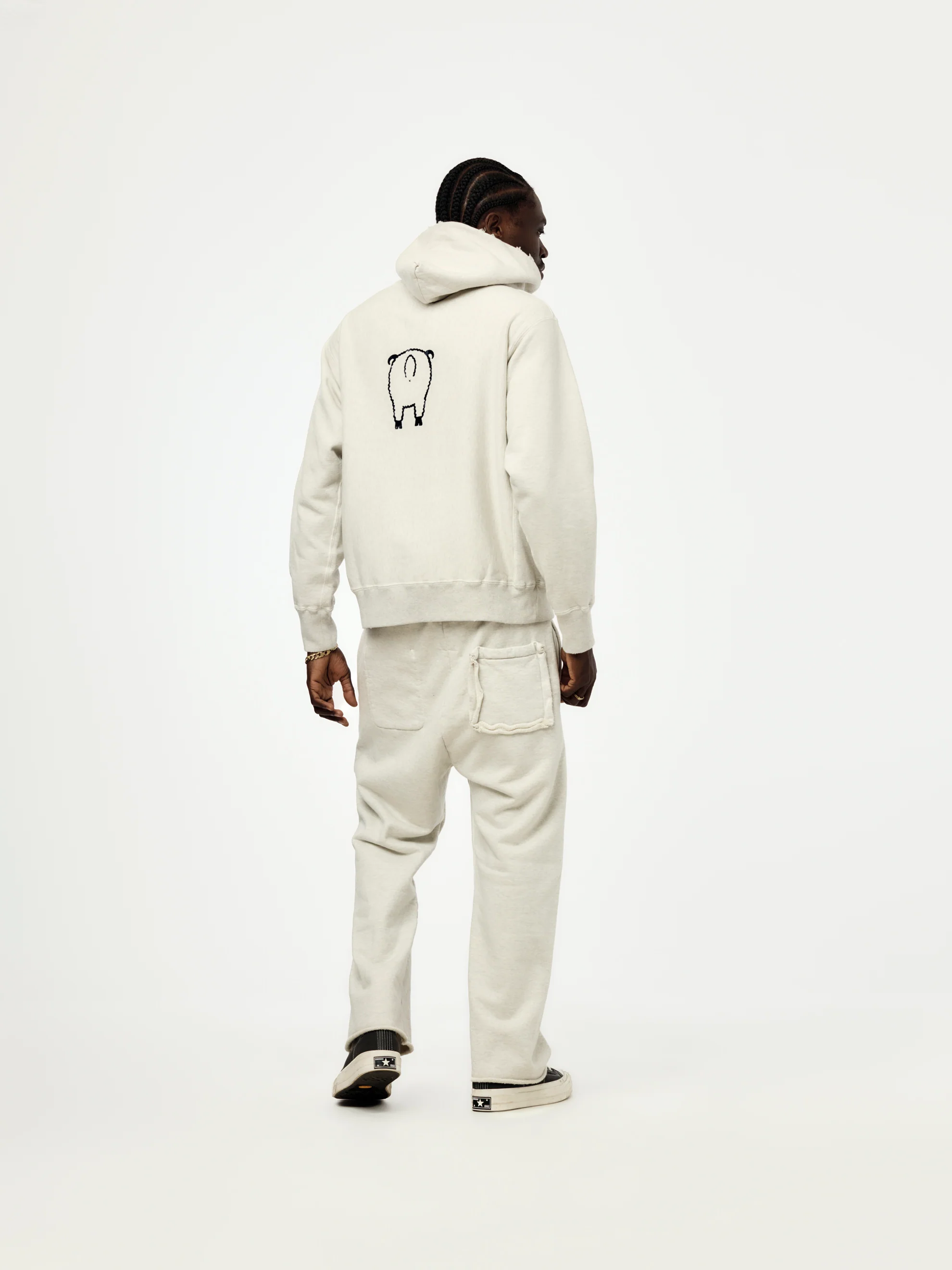 Beat Army Aged Hoodie (Oatmeal) - Image 5