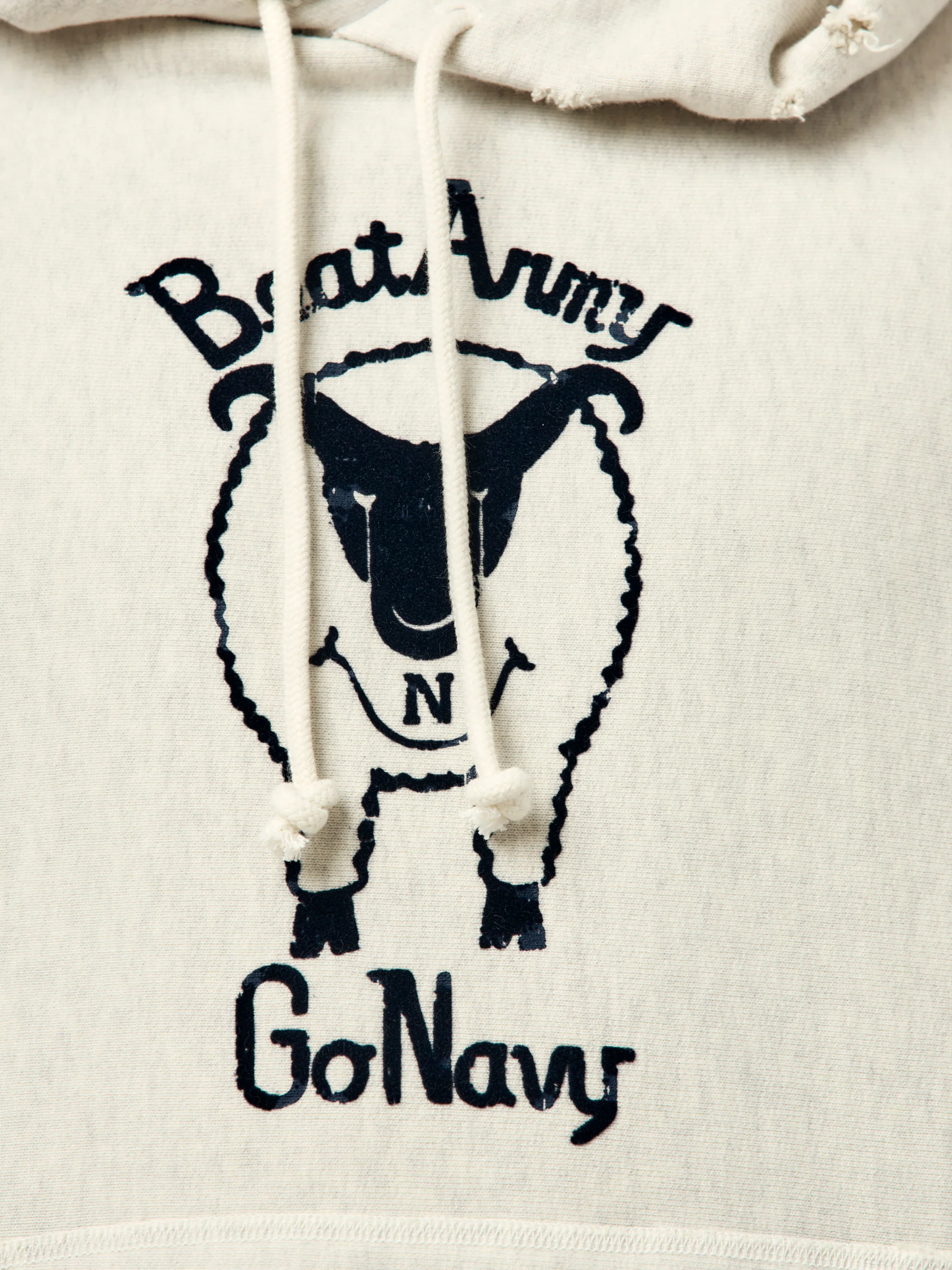 Beat Army Aged Hoodie (Oatmeal) - Image 6