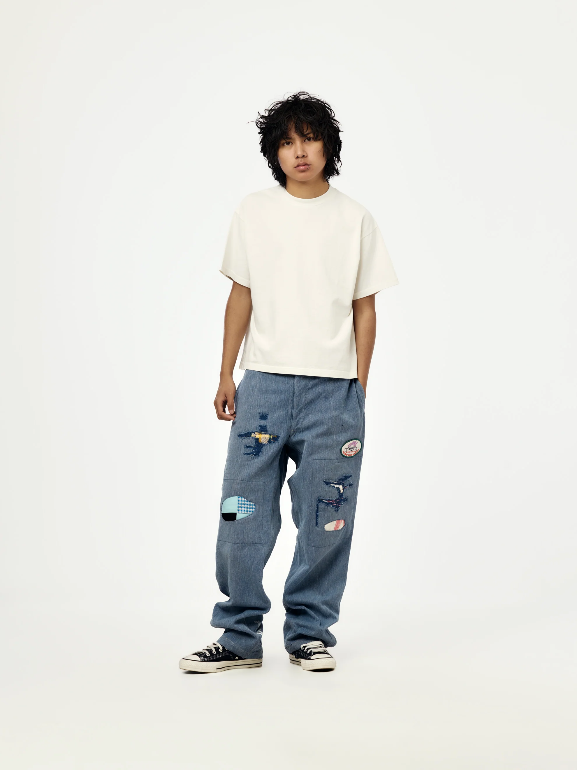 Belmond '50s Buckle-Back Trouser (Blue) - Image 4