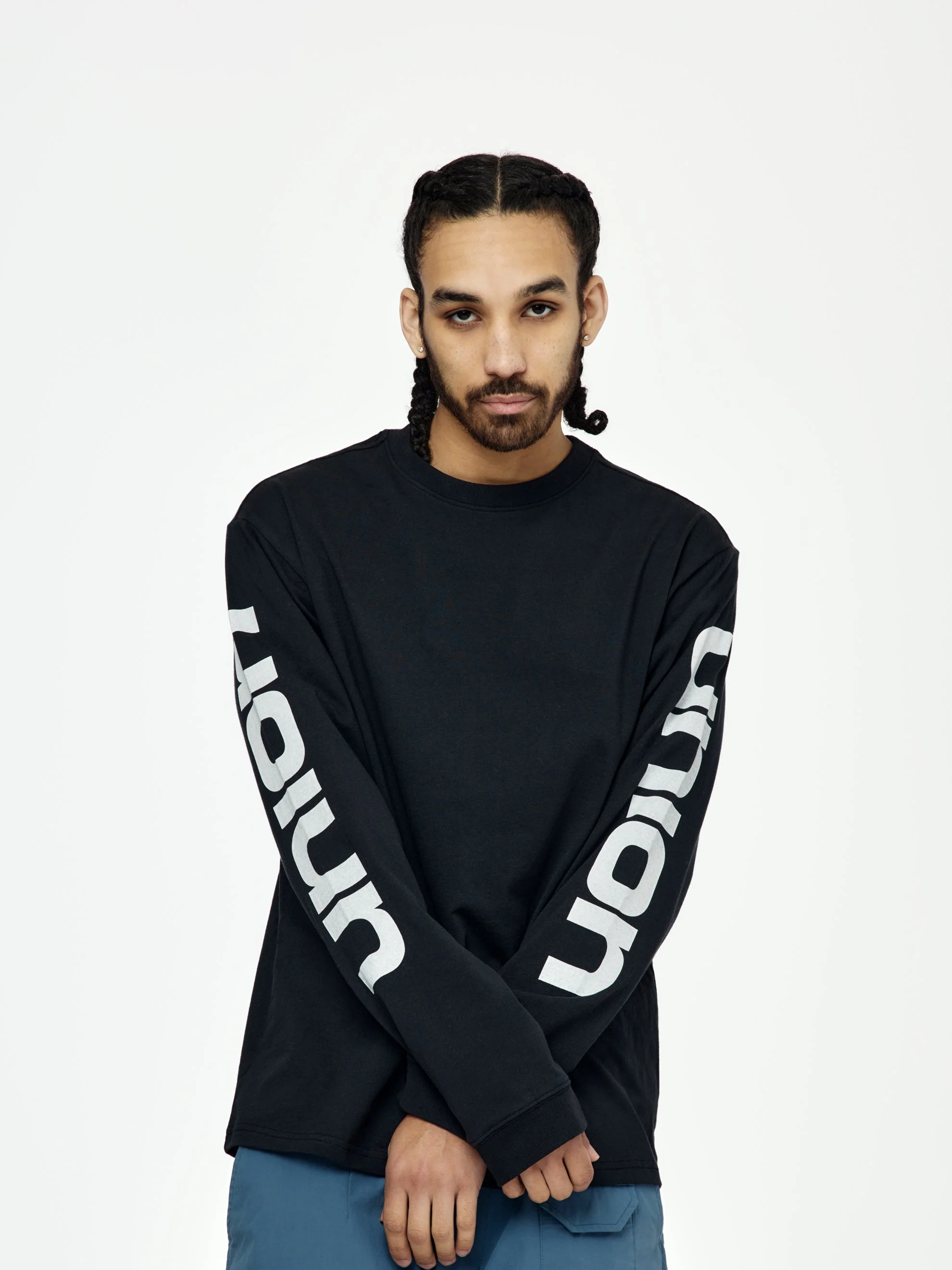 Blanked L/S Tee (Black) - Image 4
