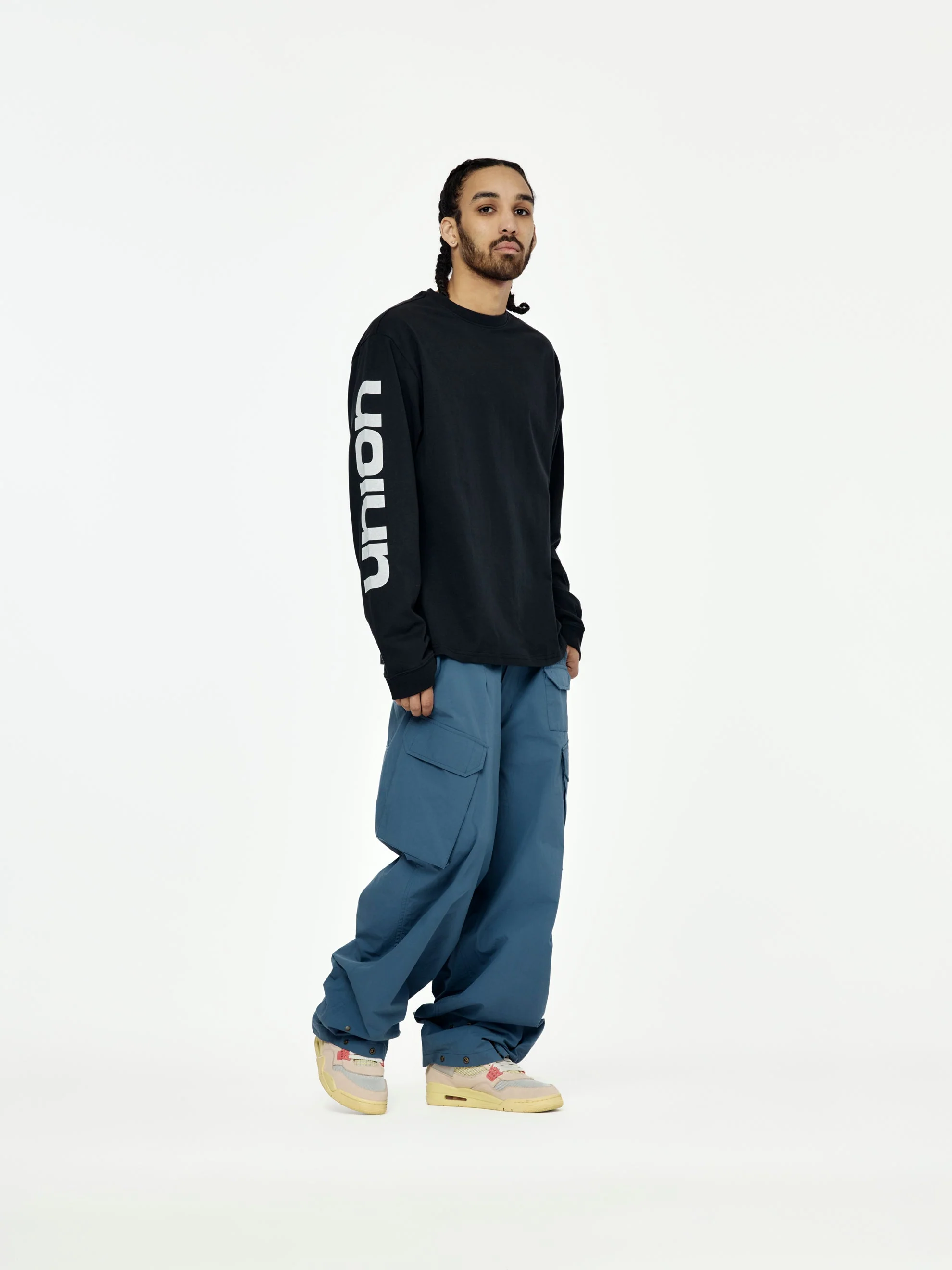 Blanked L/S Tee (Black) - Image 6