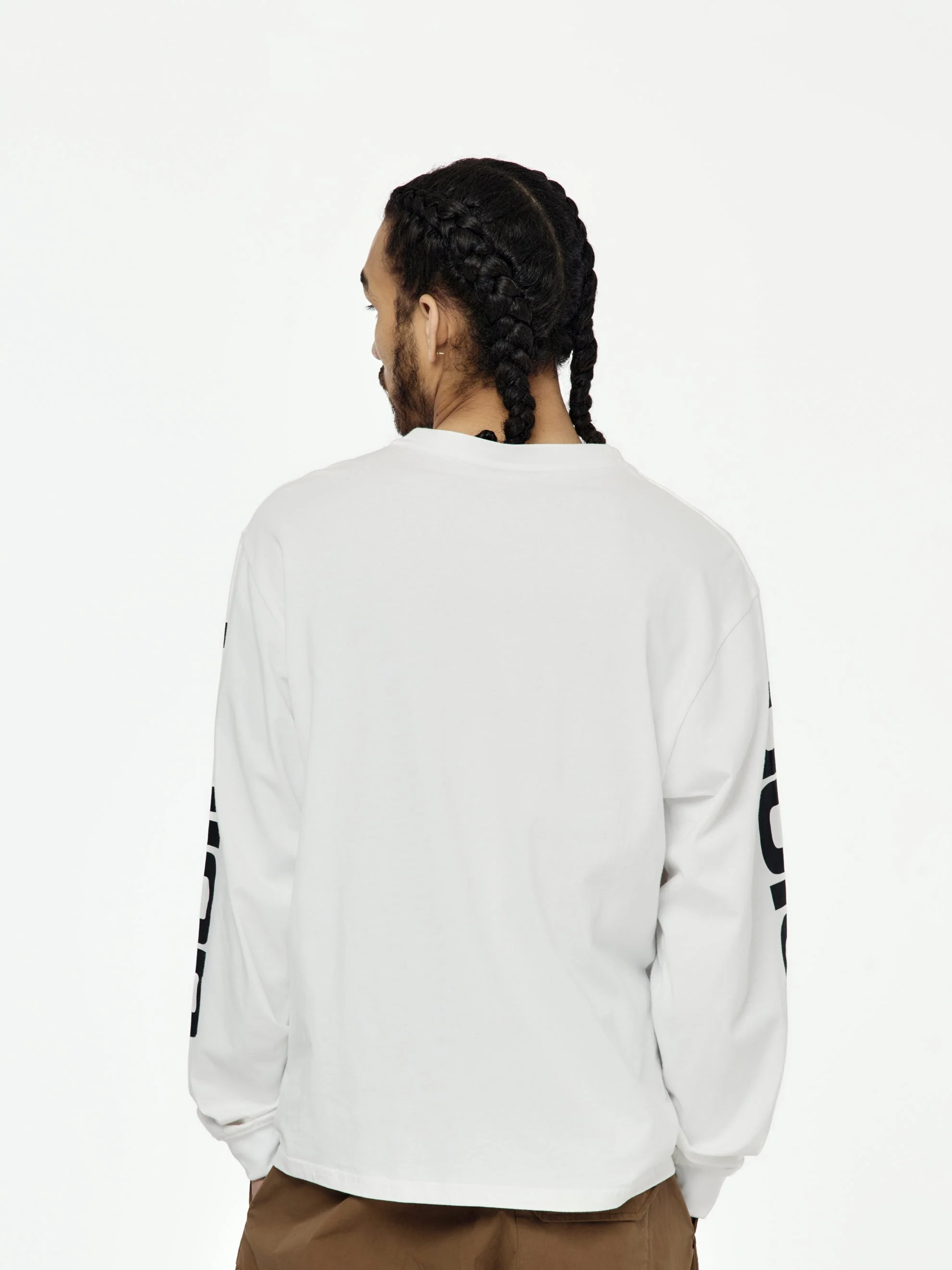 Blanked L/S Tee (White) - Image 3