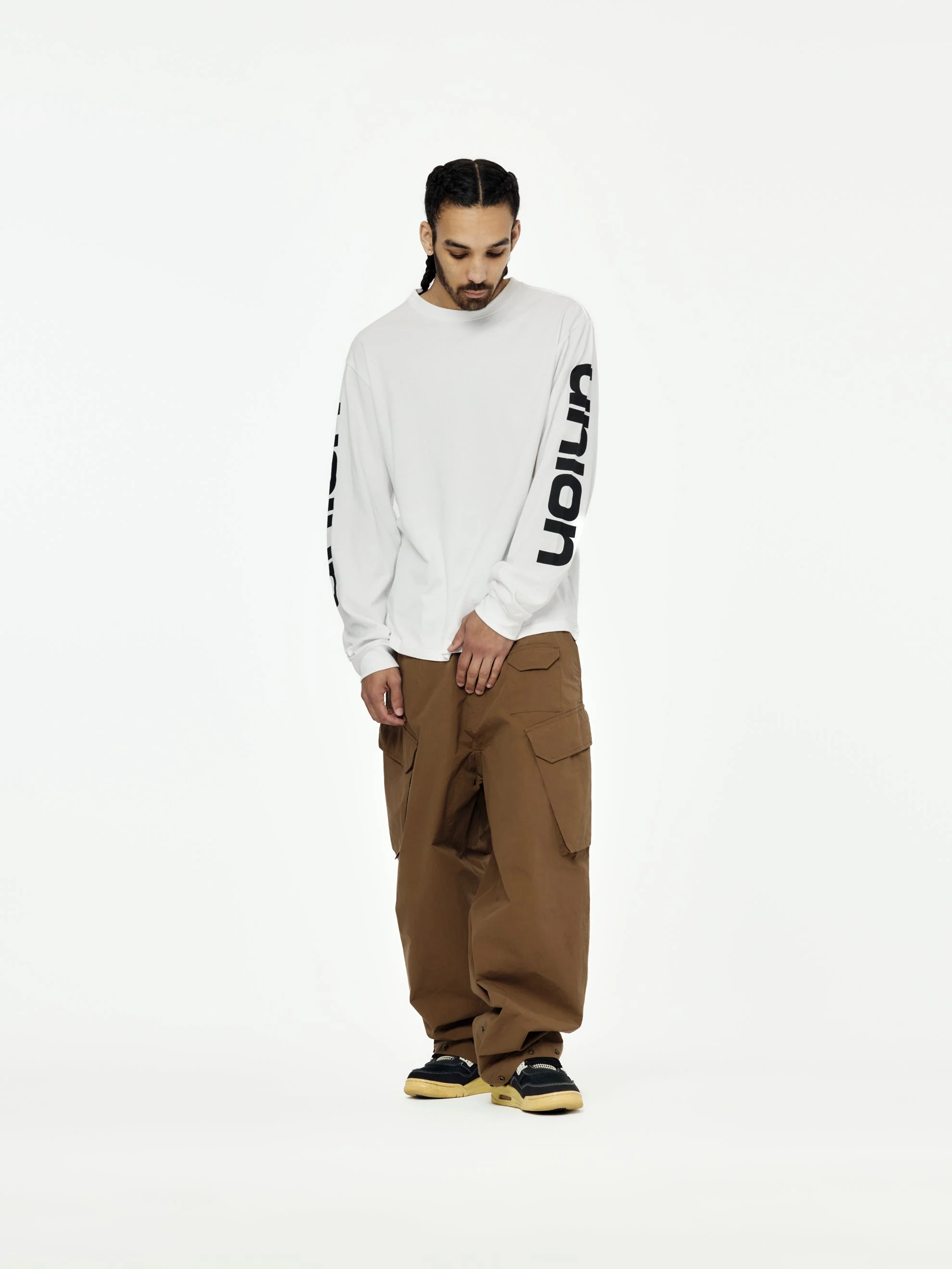 Blanked L/S Tee (White) - Image 4