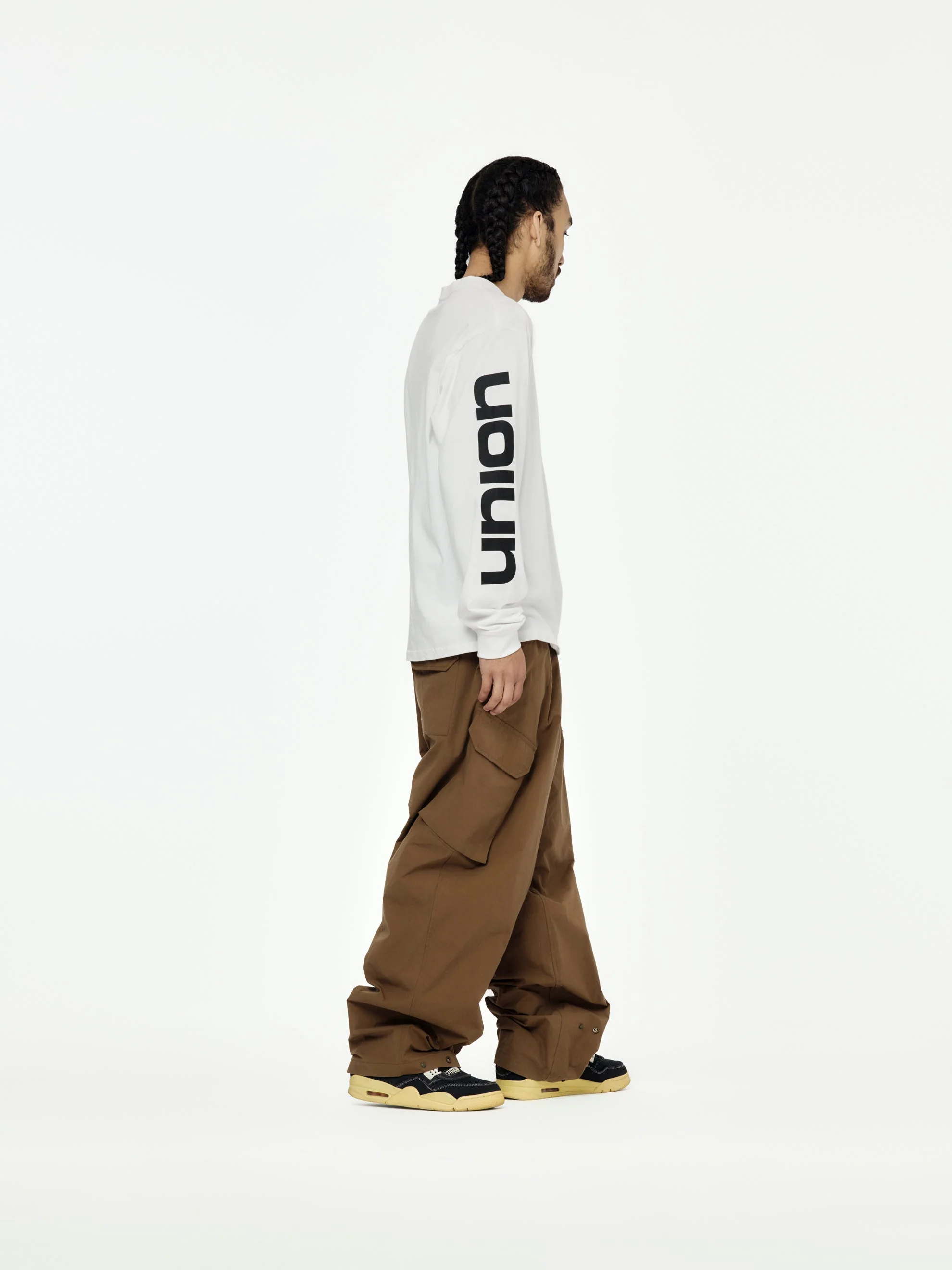 Blanked L/S Tee (White) - Image 5