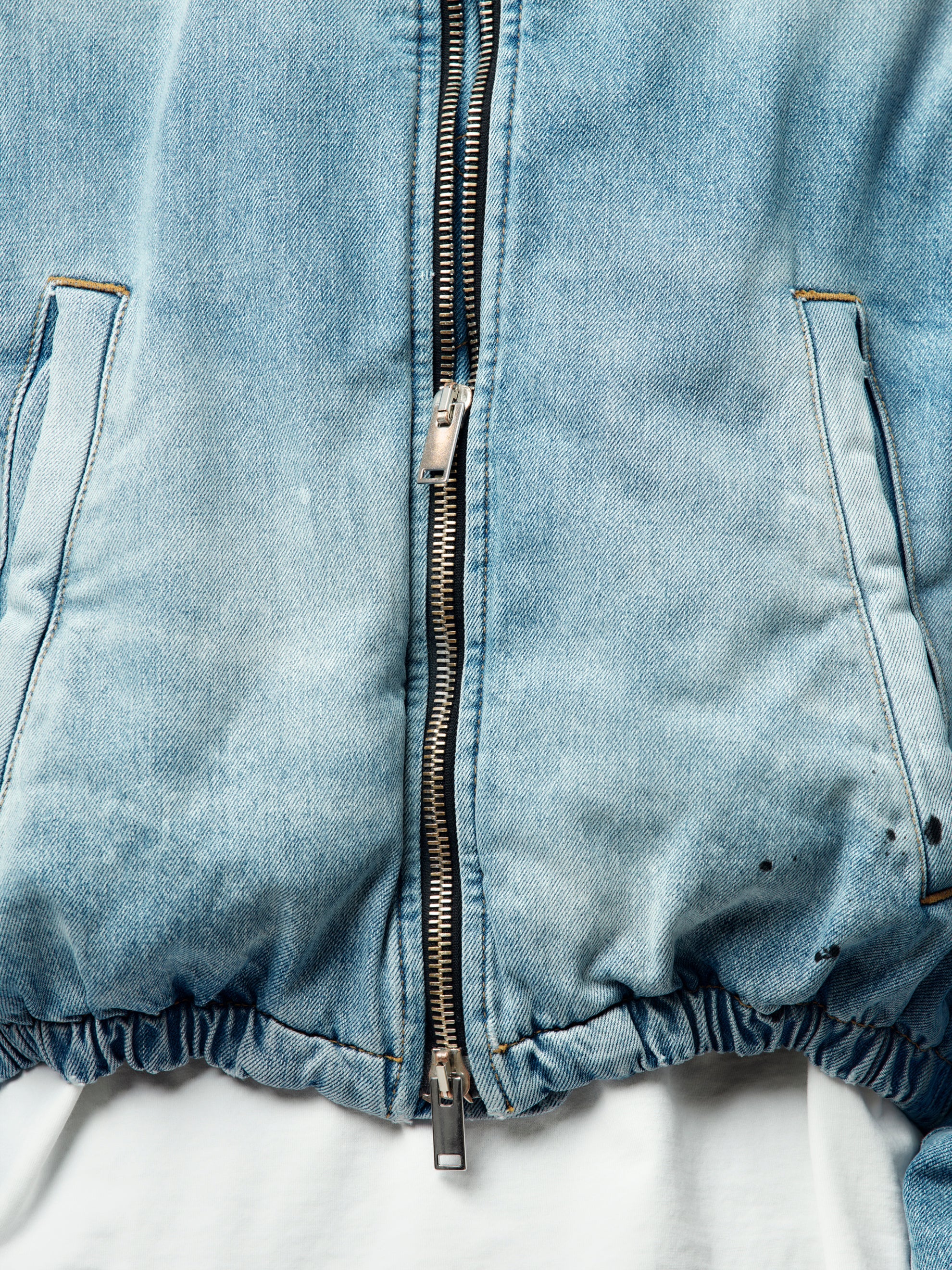 Bomber Jacket (Elastic Waist/Lt.Vintage Denim) - Image 6