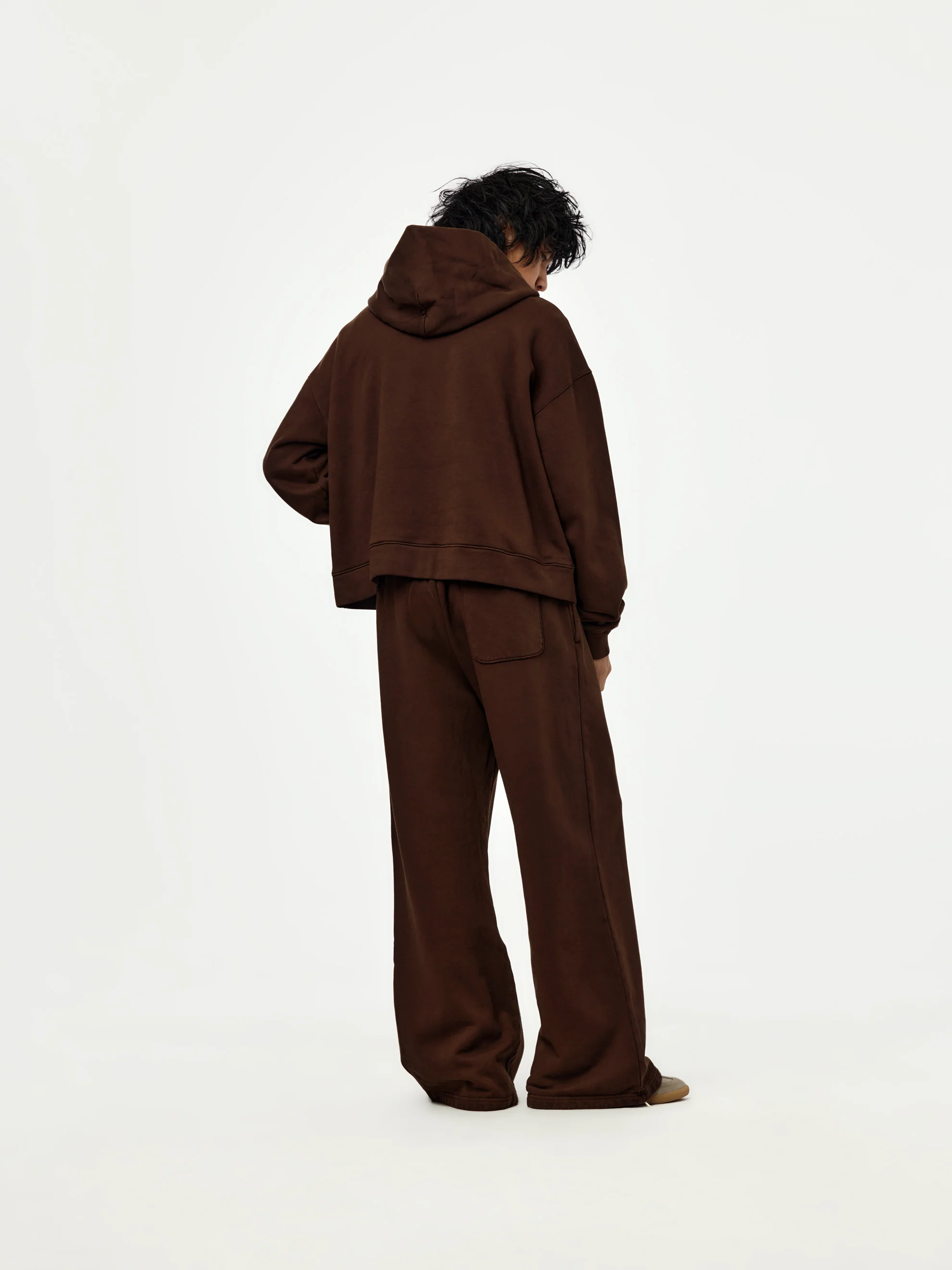 box crop hoodie (brown) - Image 5