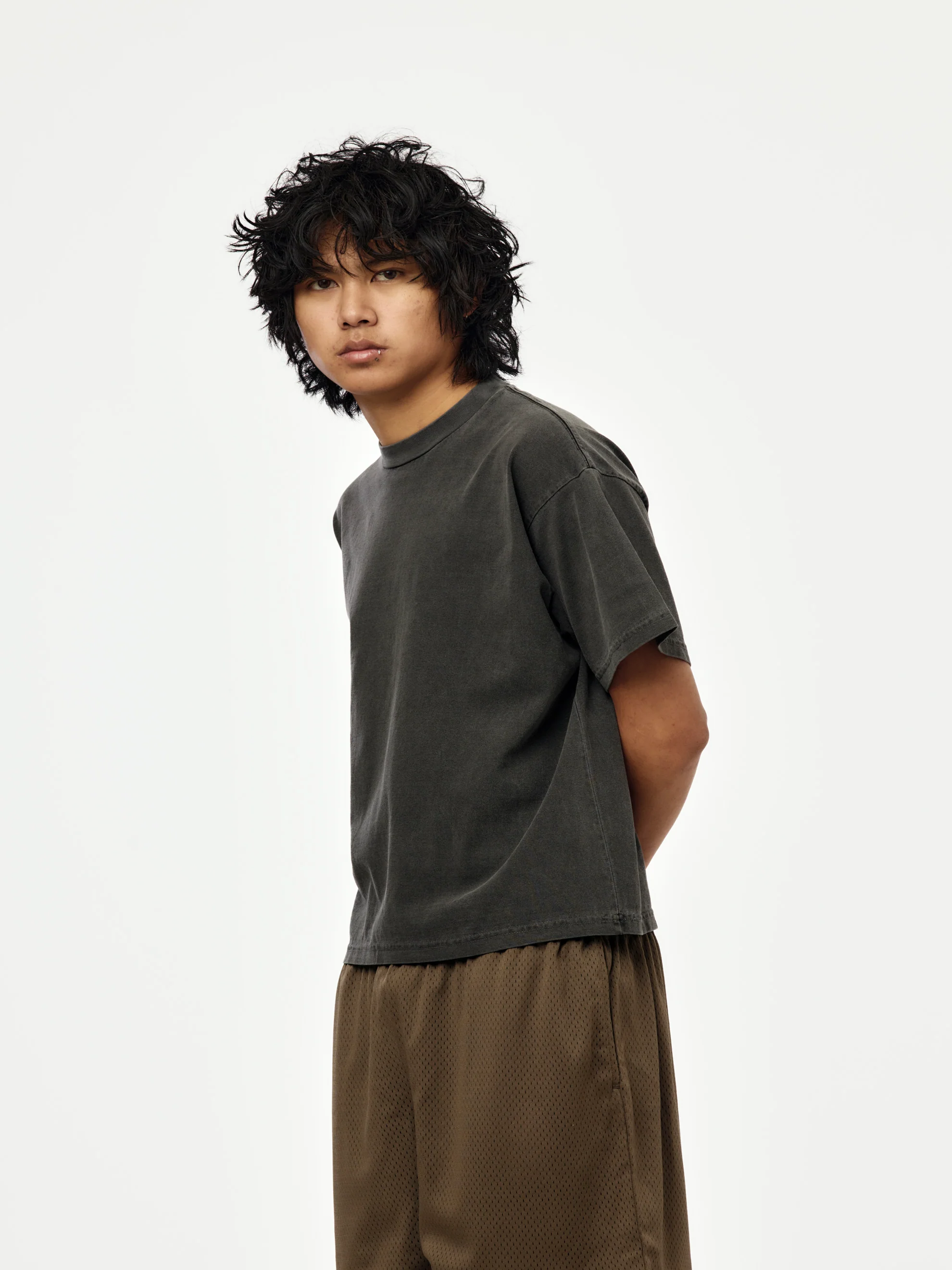 box crop tee (pigment black) - Image 2