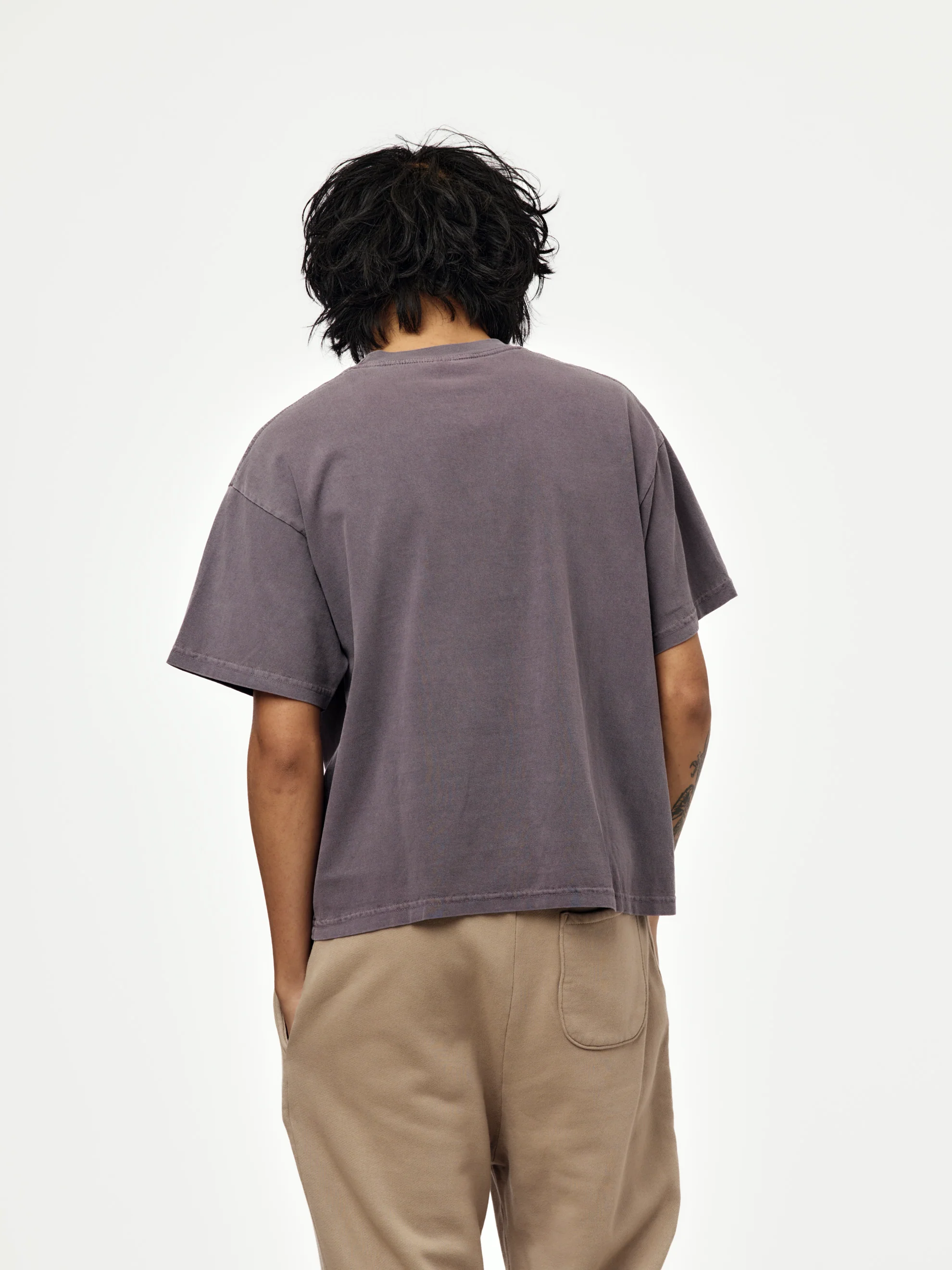 box crop tee (pigment purple) - Image 3