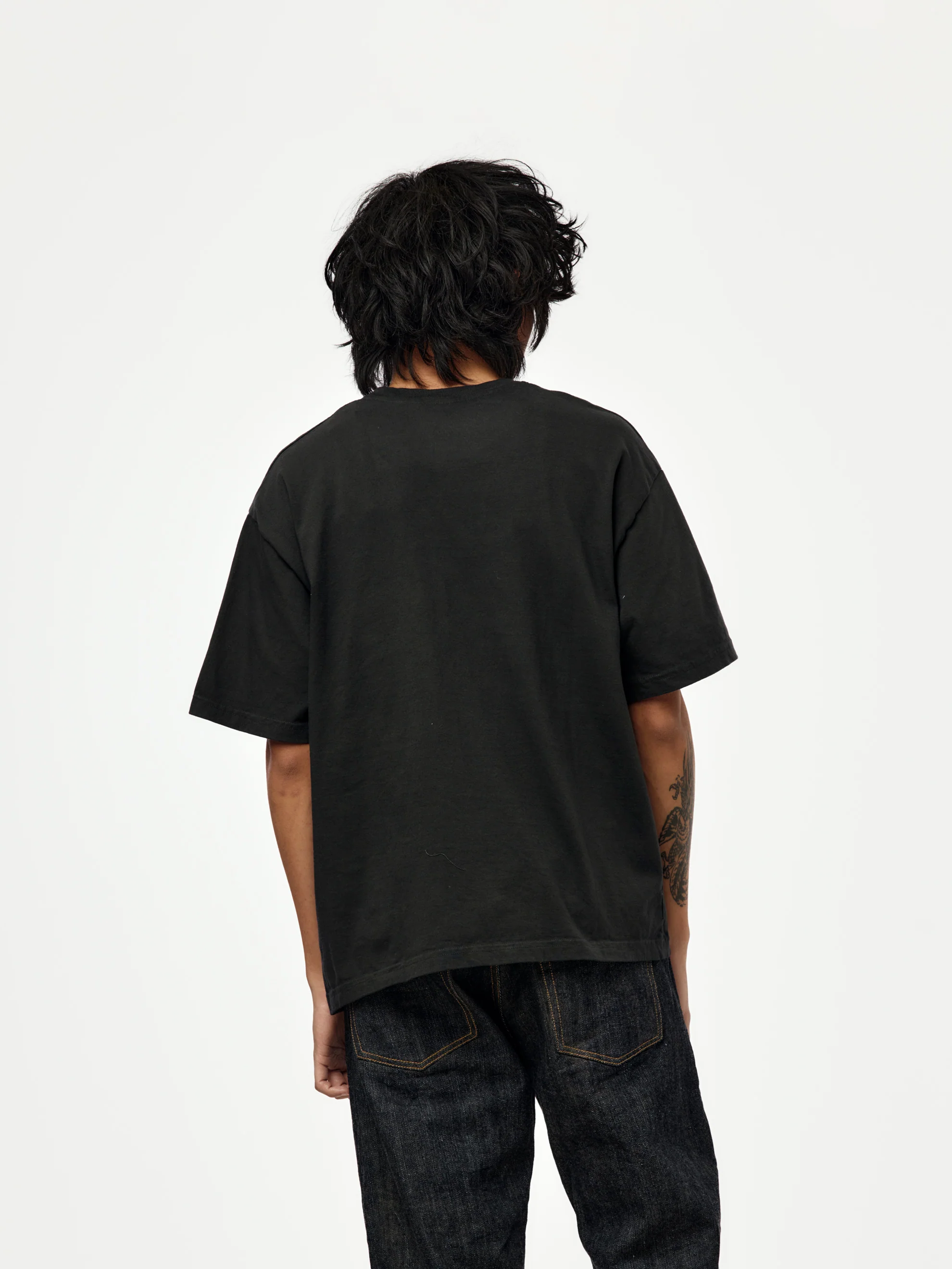 Boxy Pocket Tee (Black) - Image 3