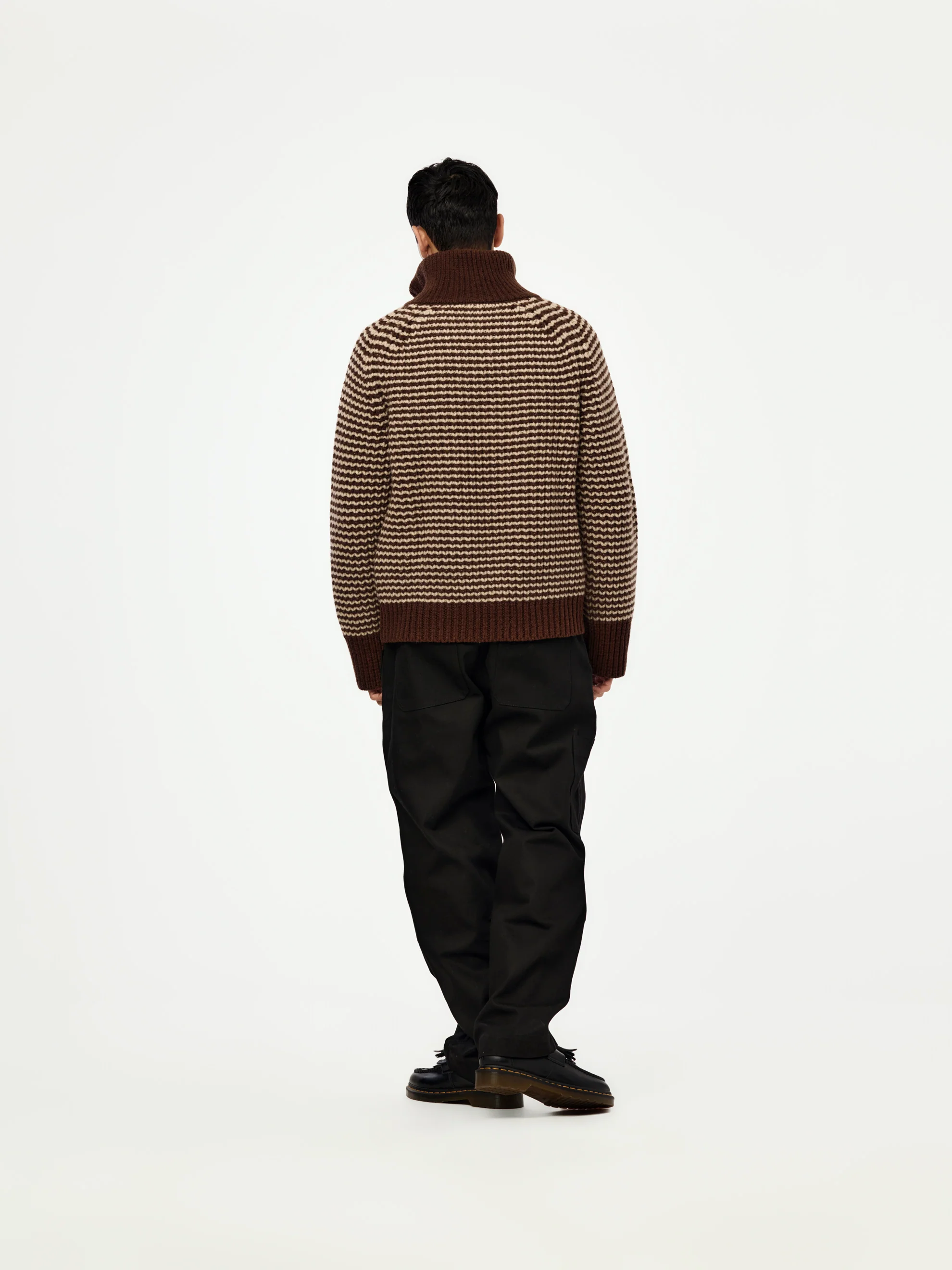 BRISTOL RIBBED 1/4 ZIP JUMPER - Image 5
