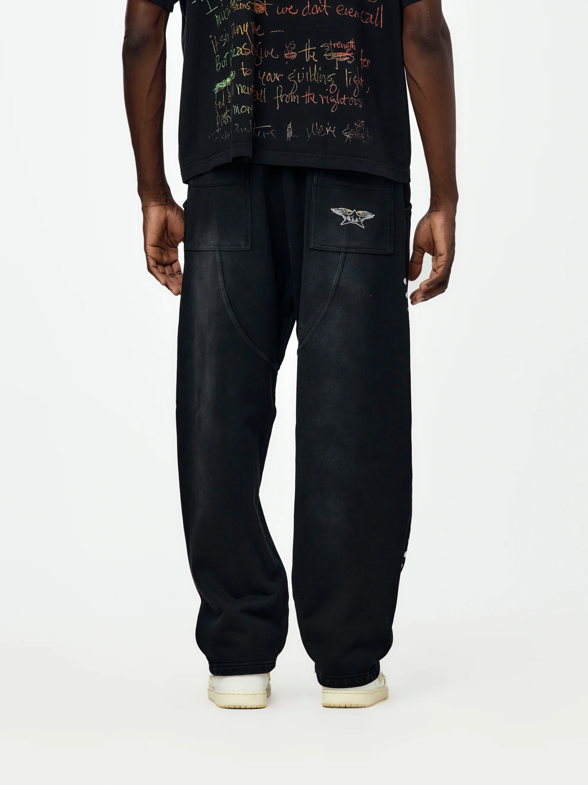 EZY RYDER SWEATPANTS (BLACK) - Image 3