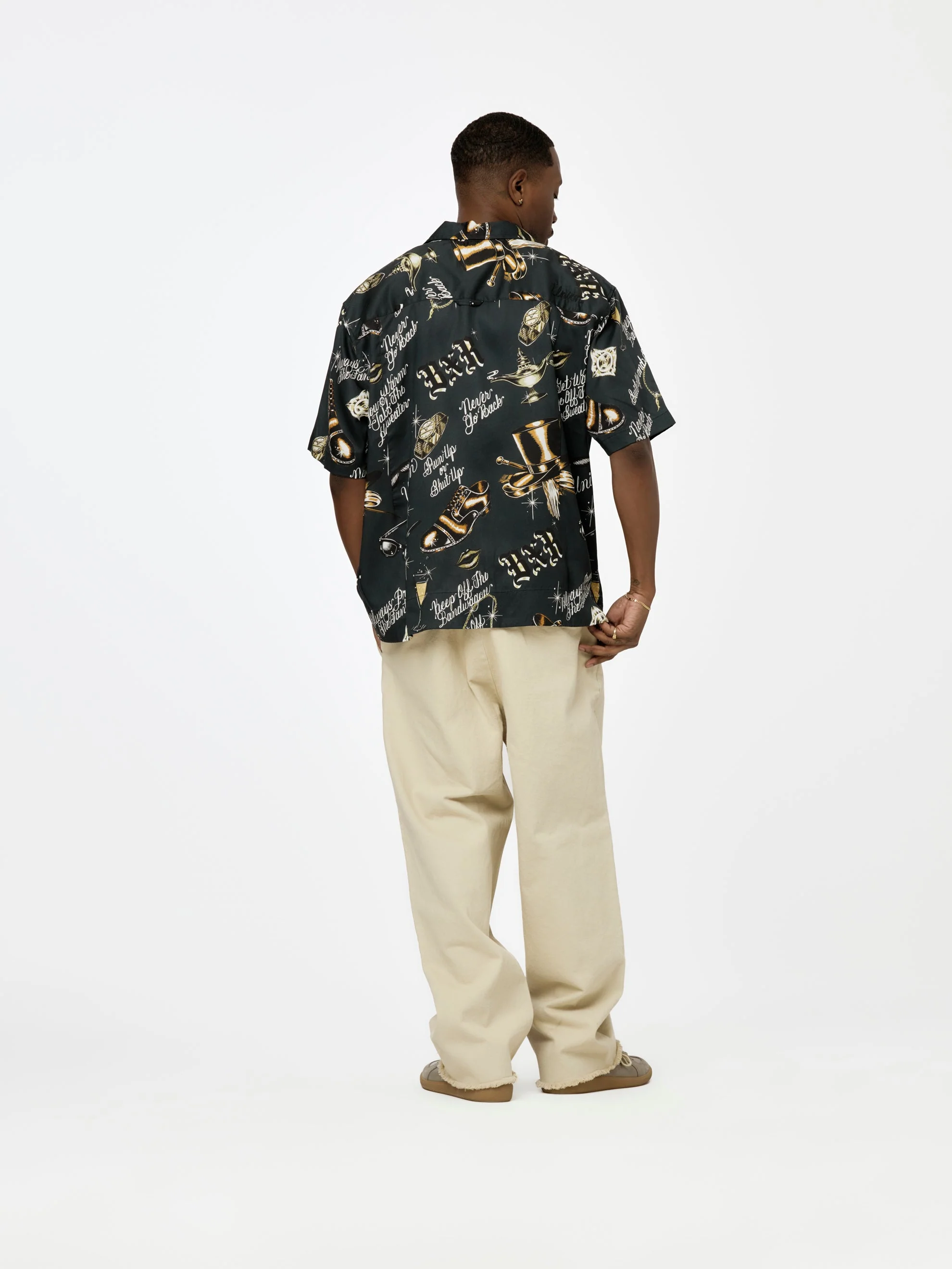 BXR + UNION GENTS OF DESIRE S/S BUTTON UP SHIRT (Black) - Image 5