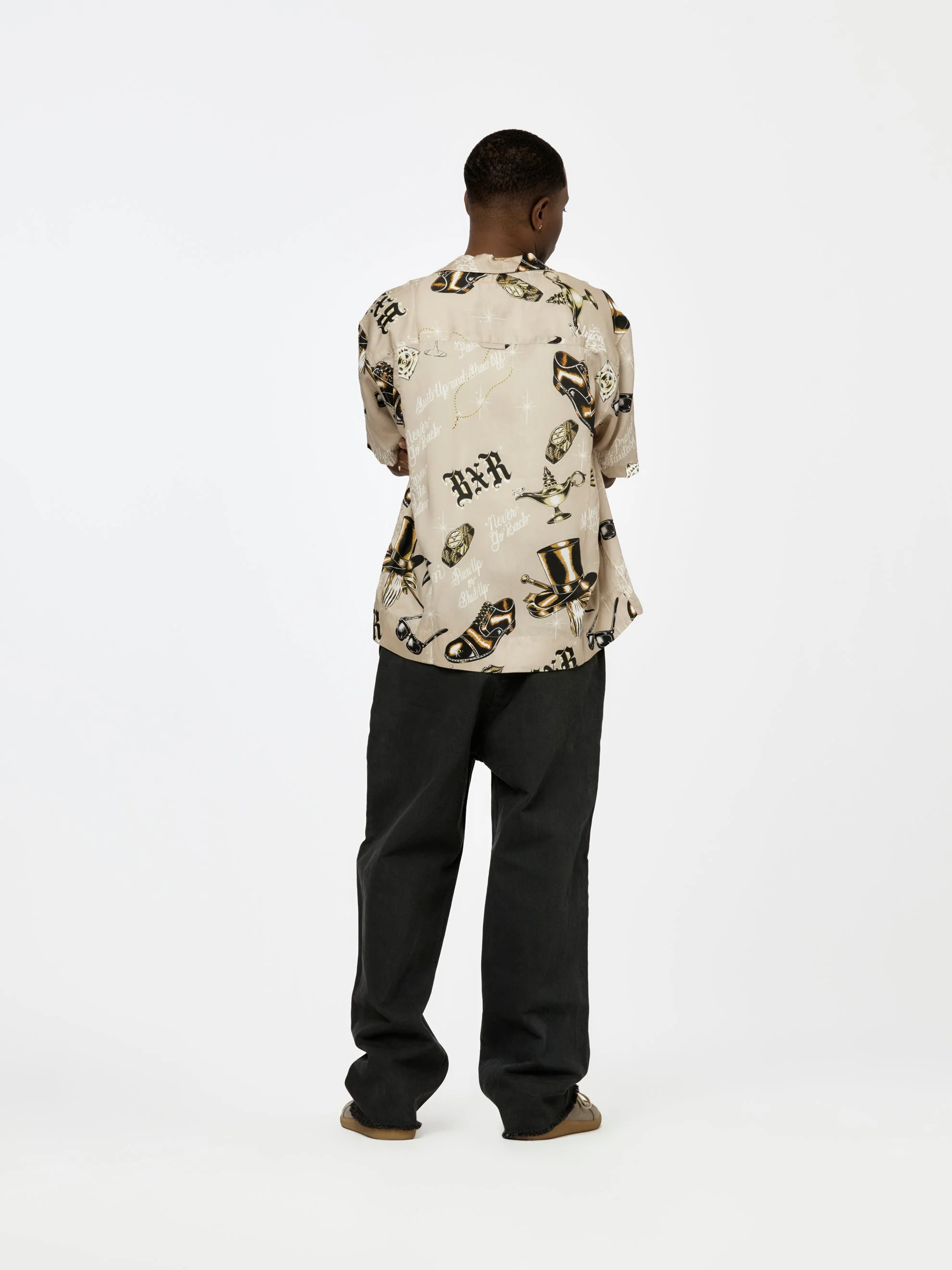 BXR + UNION GENTS OF DESIRE S/S BUTTON UP SHIRT (Grey) - Image 5