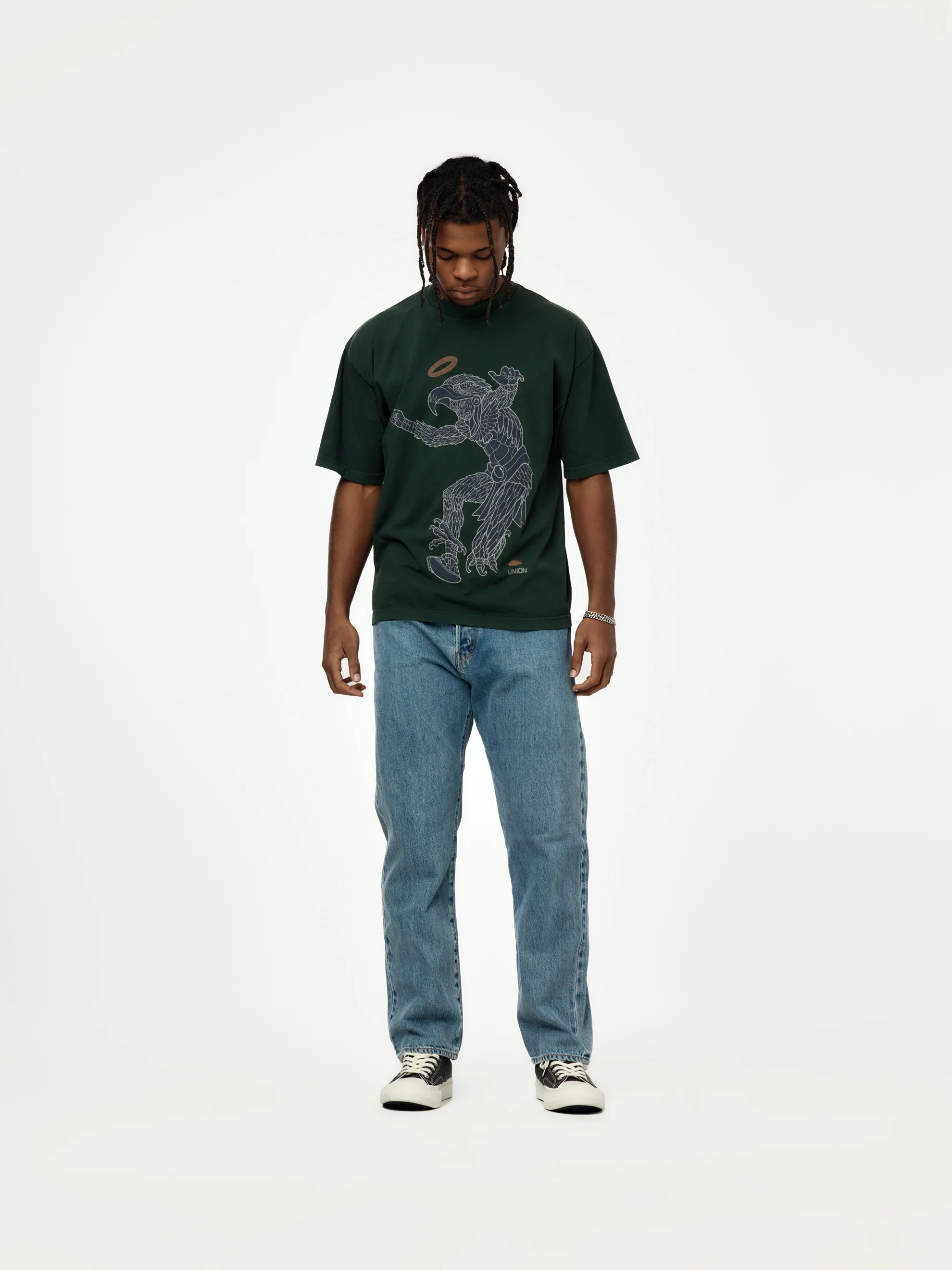 Union x HEADQUARTER Caballero Aguila Tee (Ivy) - Image 4