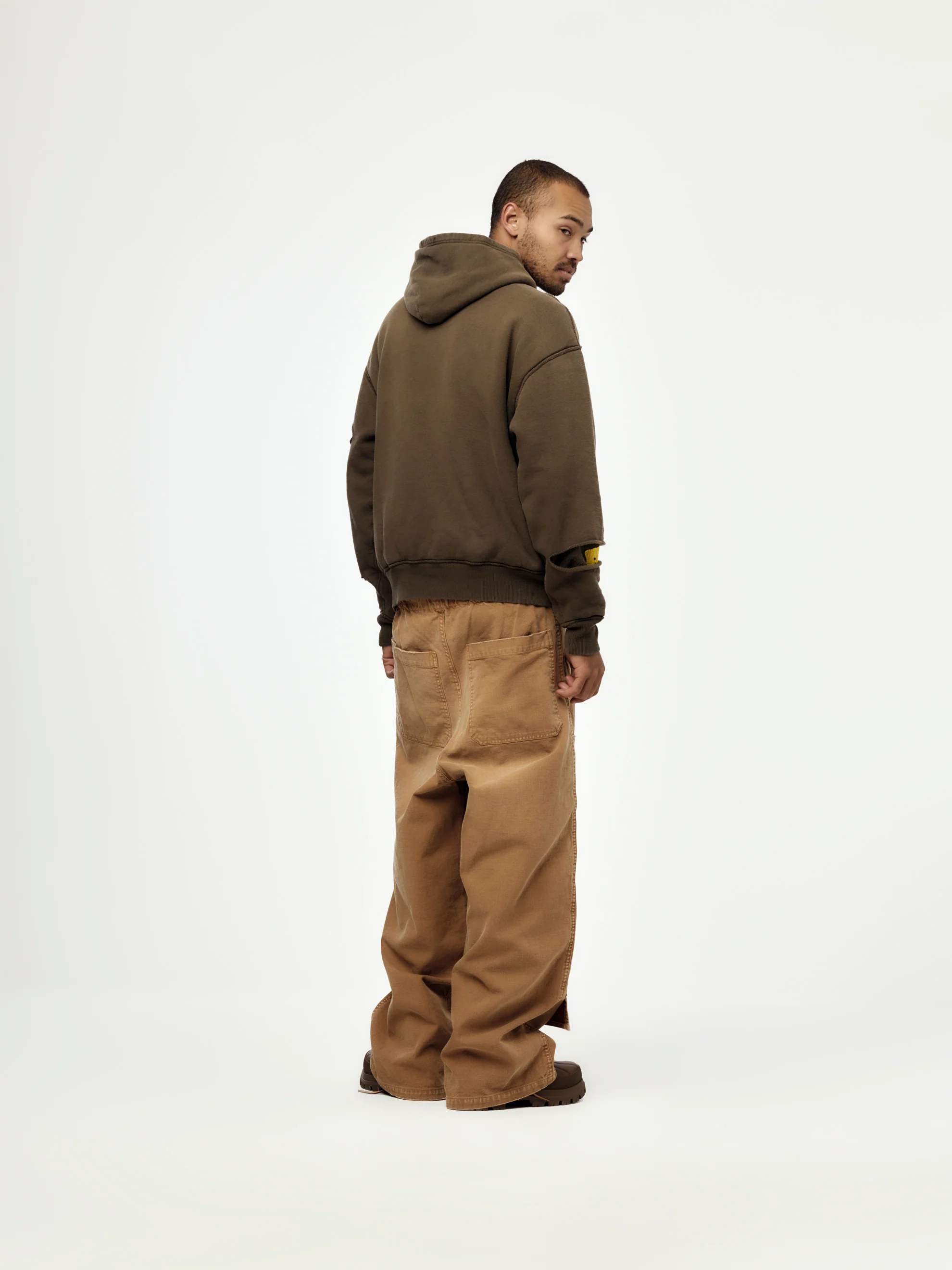 Canvas W-Knee EASY Baggy Pants (HOBO DAMAGED) - Image 5