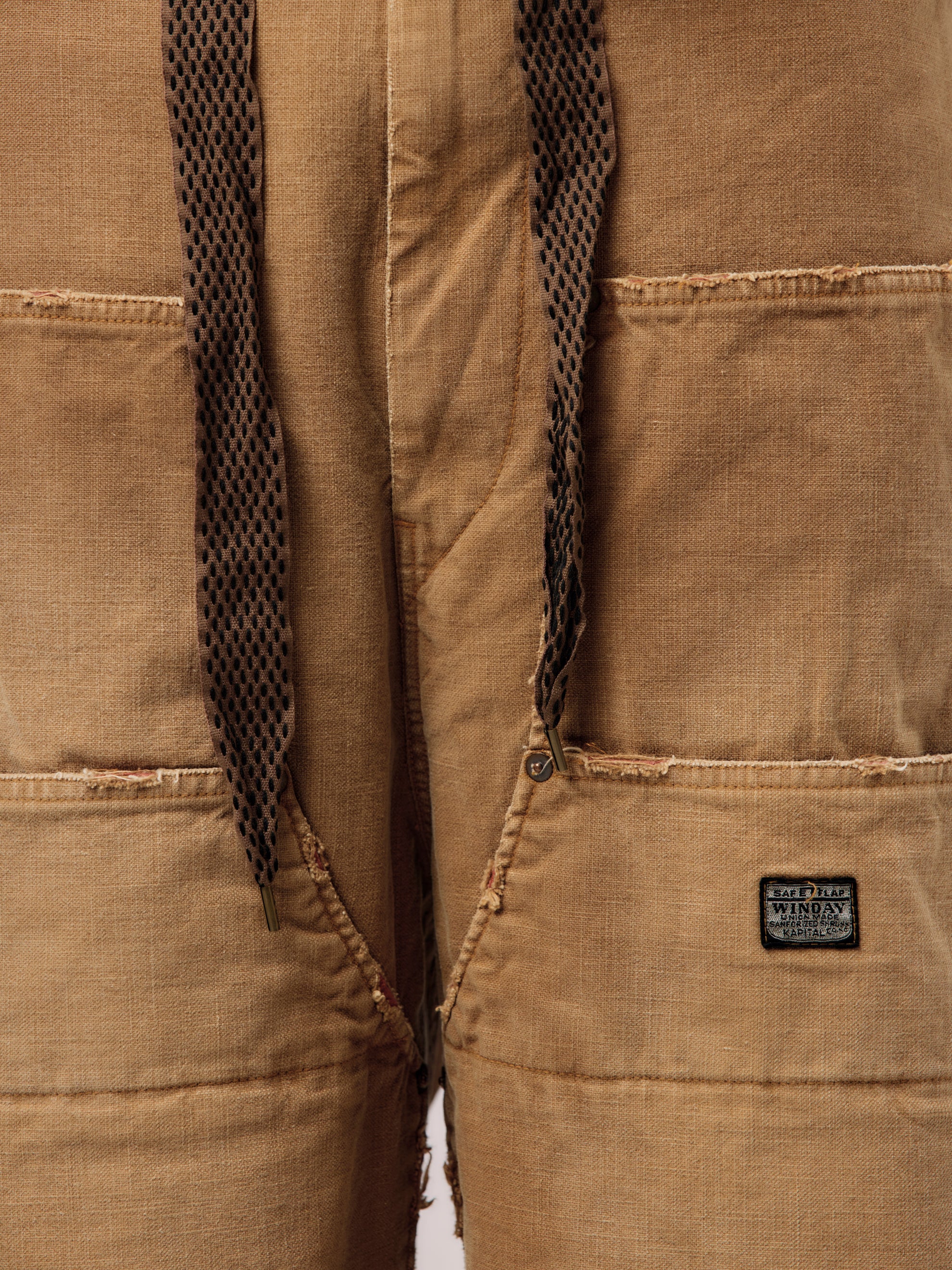 Canvas W-Knee EASY Baggy Pants (HOBO DAMAGED) - Image 6
