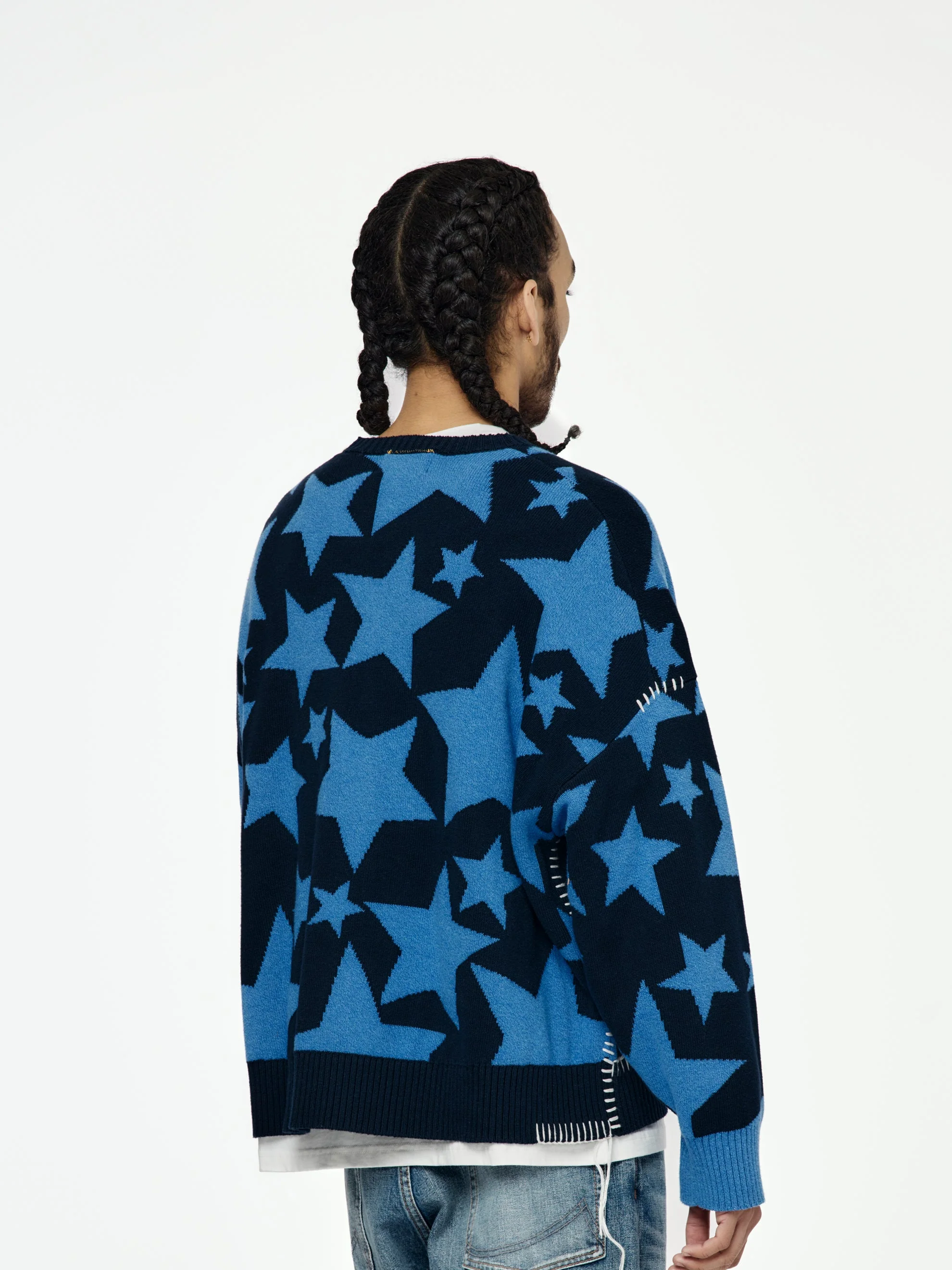 Carter L/S Sweater (Navy) - Image 3